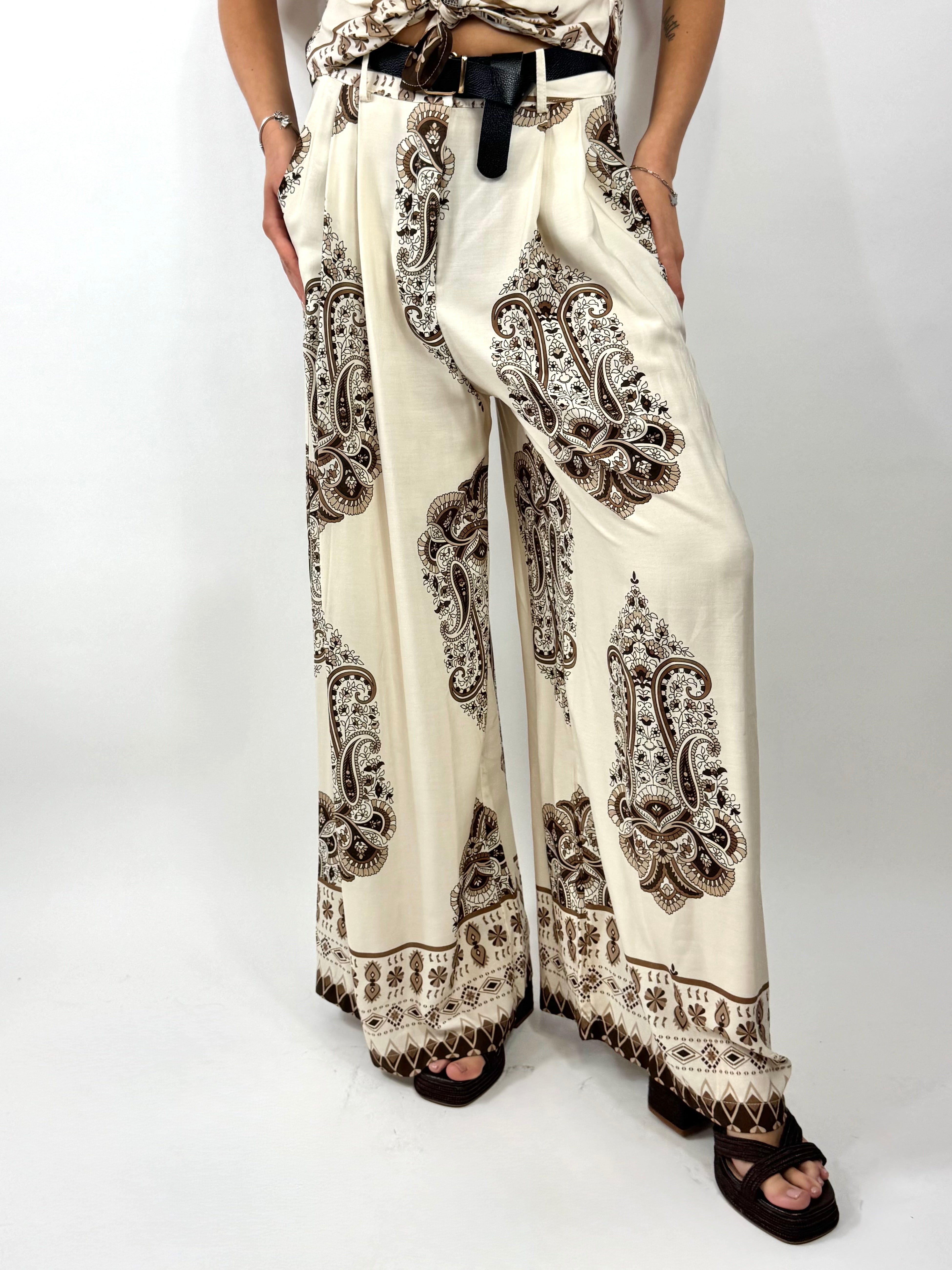 SUSYMIX PANTALONE BEIGE FANTASIA