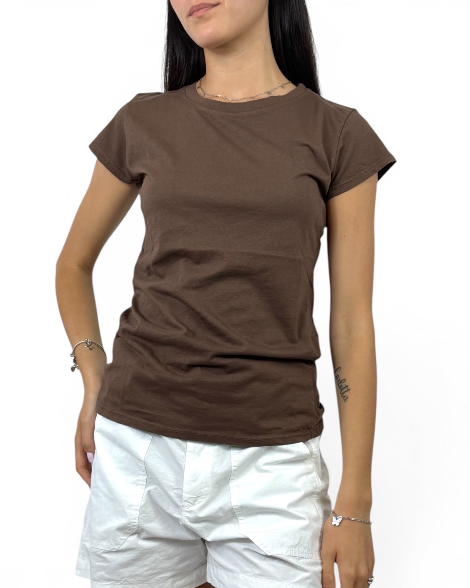 SUSY MIX MAGLIA GIROCOLLO CIOCCOLATO