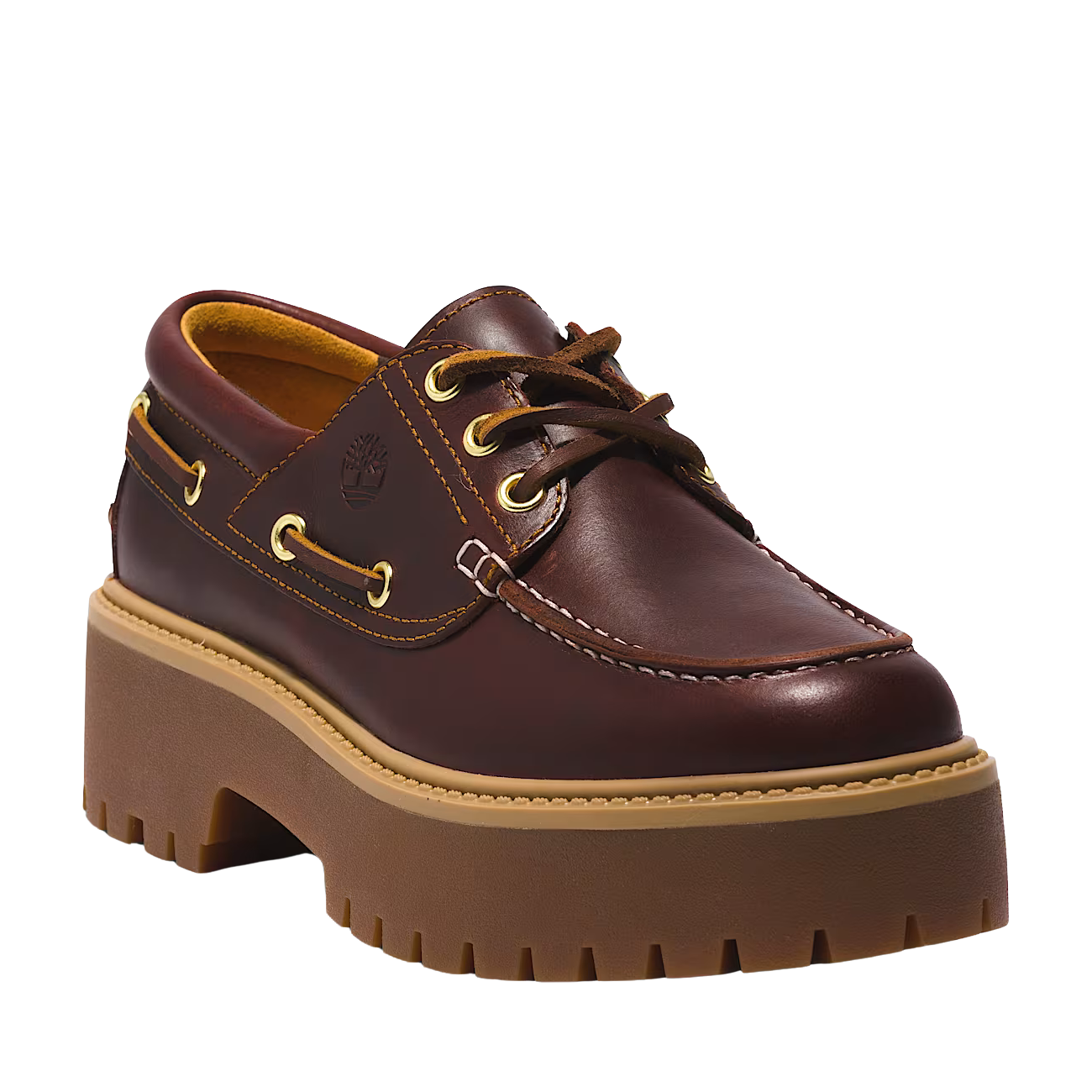 TIMBERLAND Scarpa da Barca con Plateau Stone Street marrone scuro