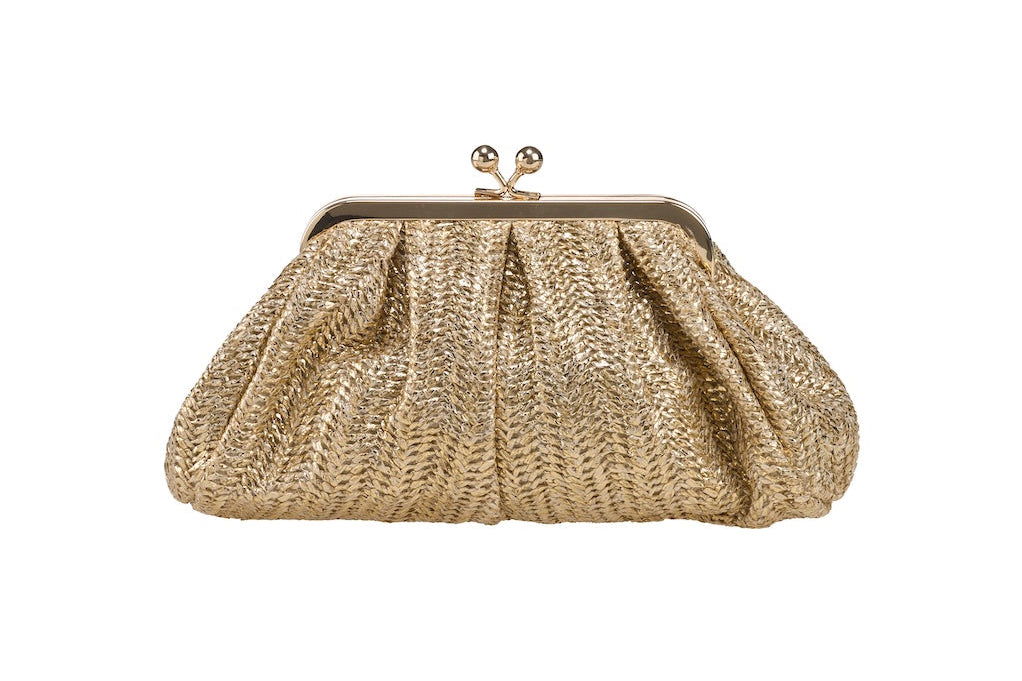 ANNA CECERE POCHETTE PASTICCINO ORO