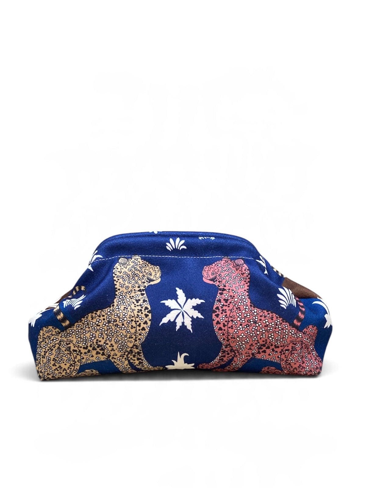 CECILE POCHETTE LEOPARD BLU