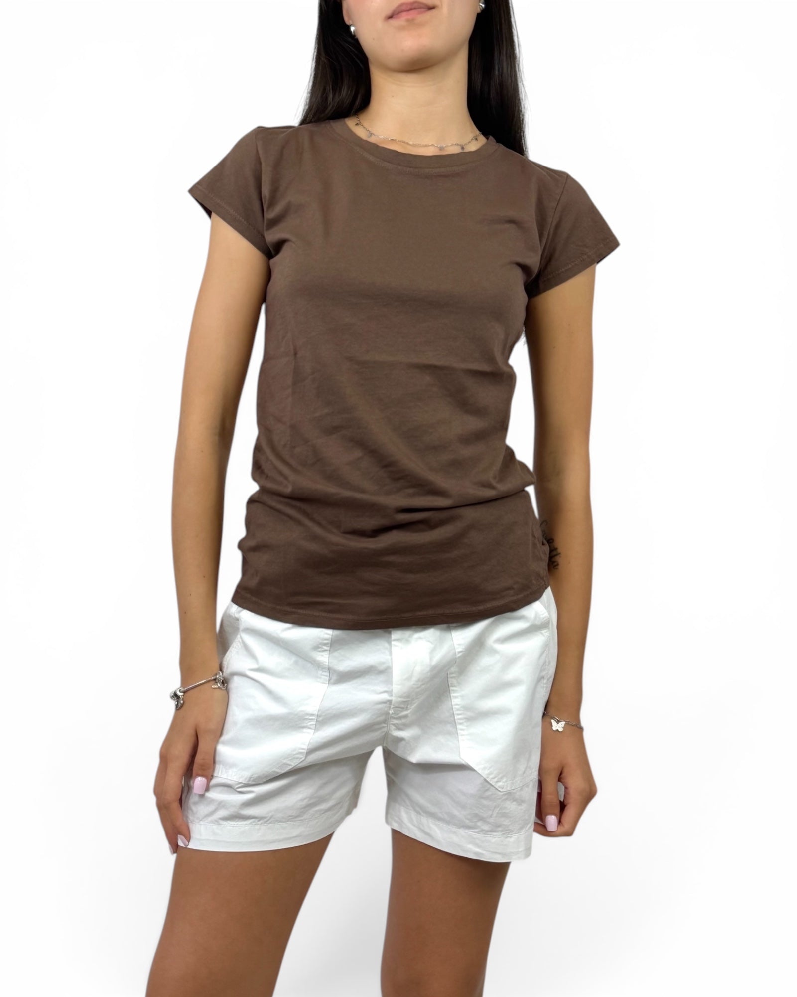 SUSY MIX MAGLIA GIROCOLLO CIOCCOLATO