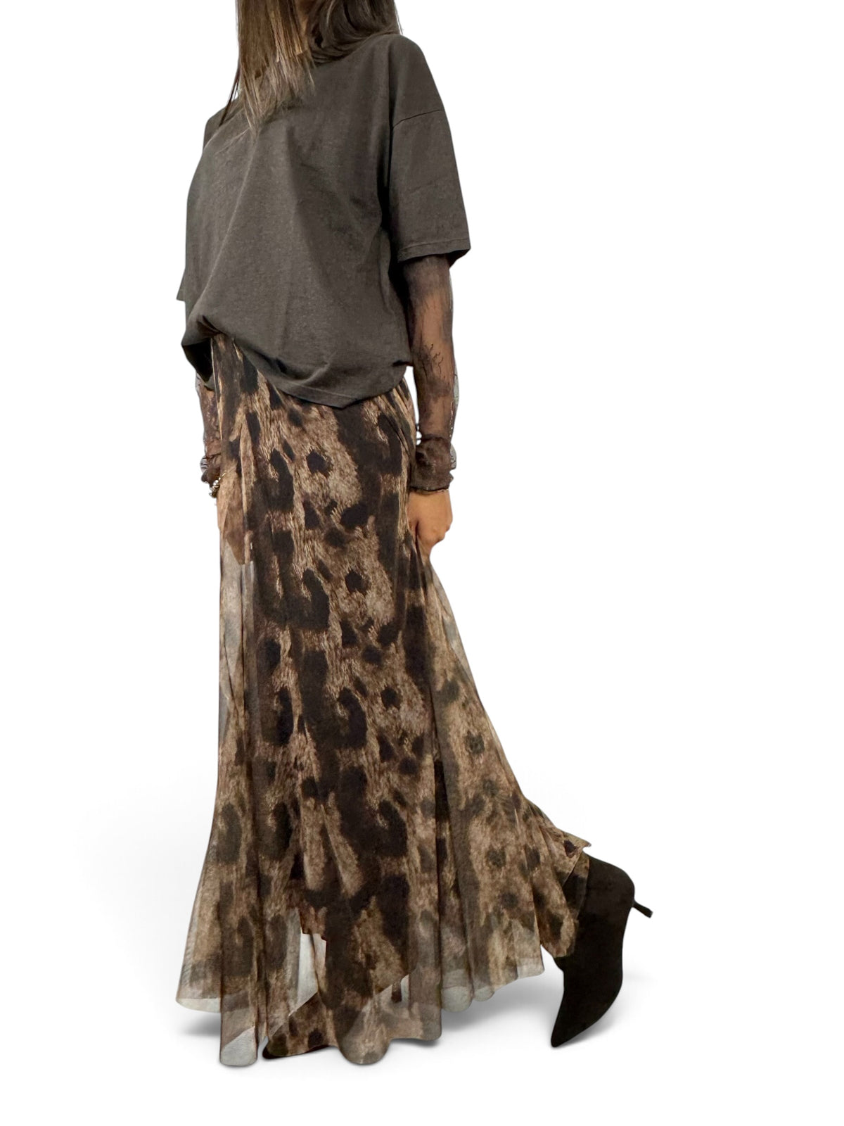 SUSY MIX GONNA IN TULLE ANIMALIER