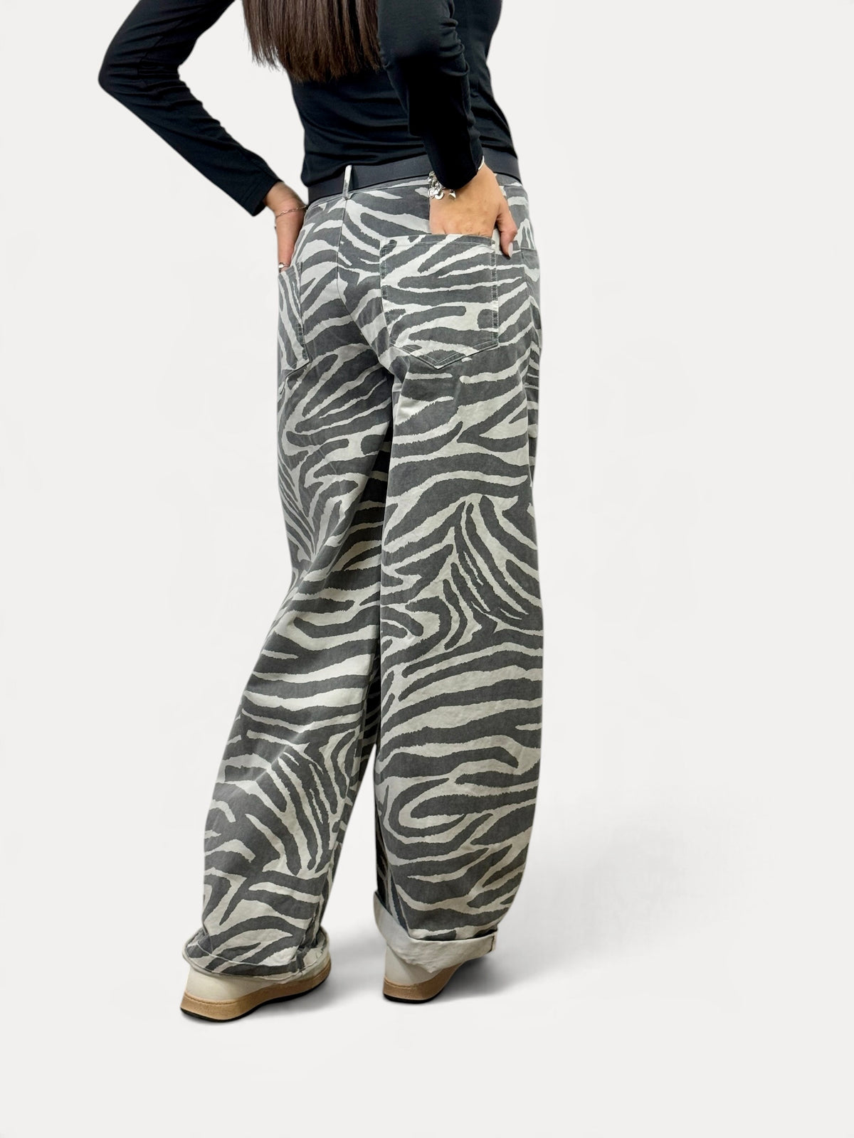 SUSY MIX PANTALONE ZEBRATO
