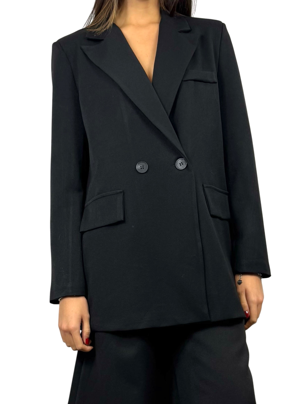 CECILE BLAZER DOPPIO PETTO NERO