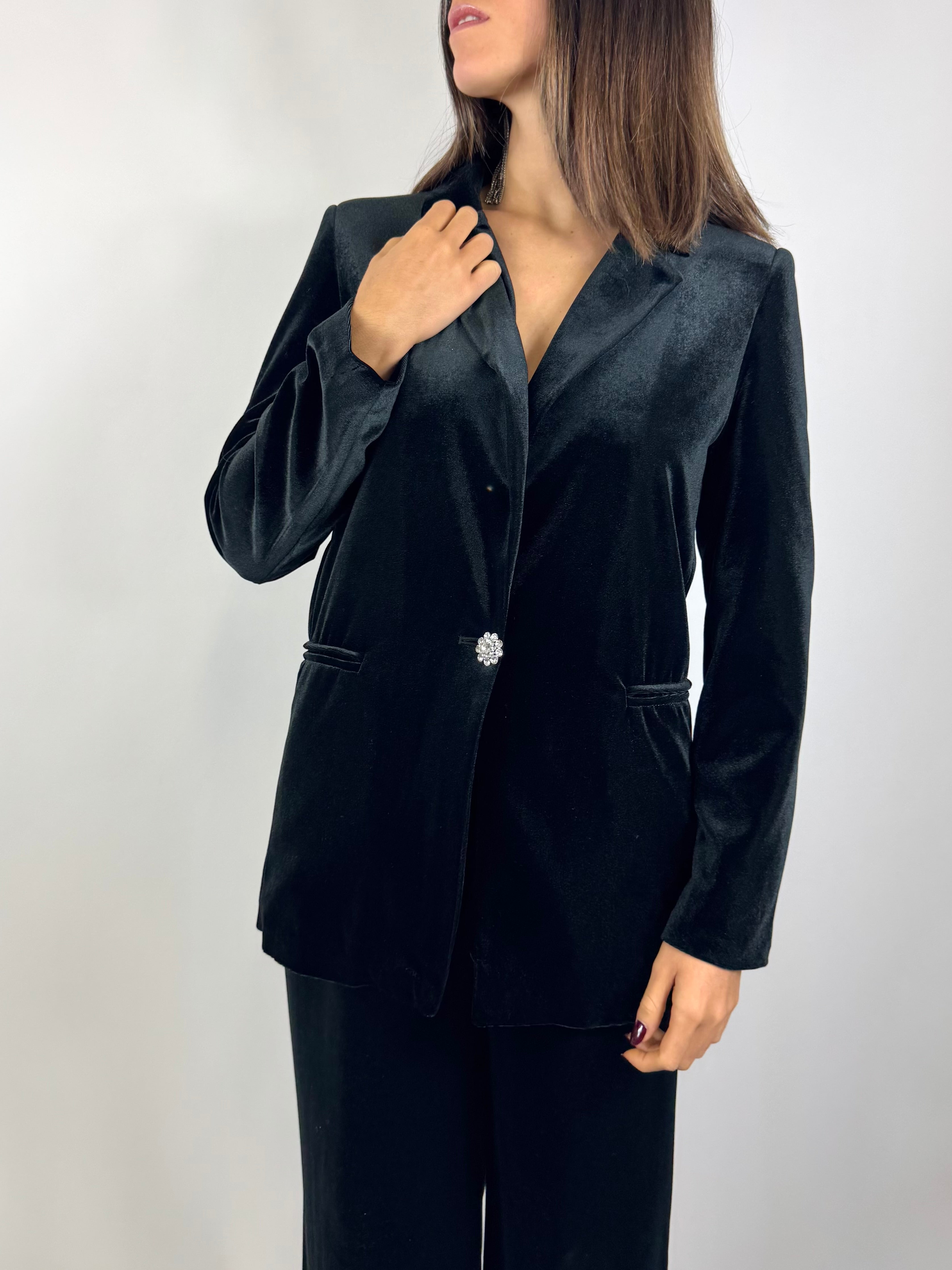 CECILE GIACCA VELLUTO NERA