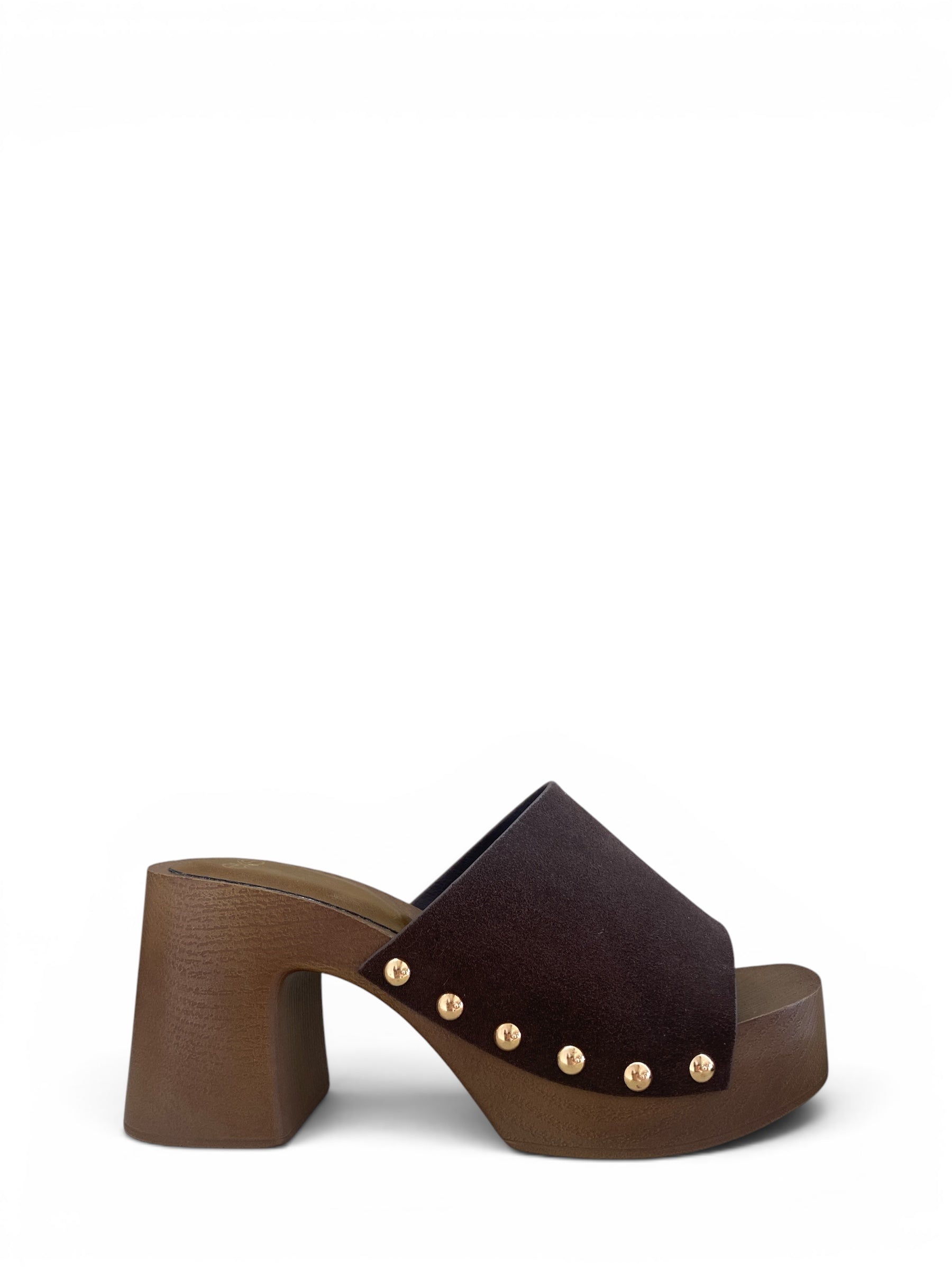 EXÉ ZOCCOLO SUEDE DARK BROWN