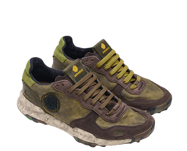 SATORISAN SNEAKER PELLE SUEDE BRONZE BLACK