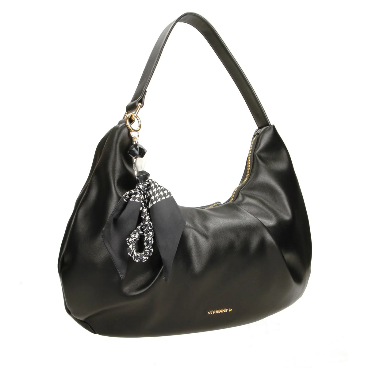 VIVIENNE D HOBO BAG SUSAN BLOOM NERO
