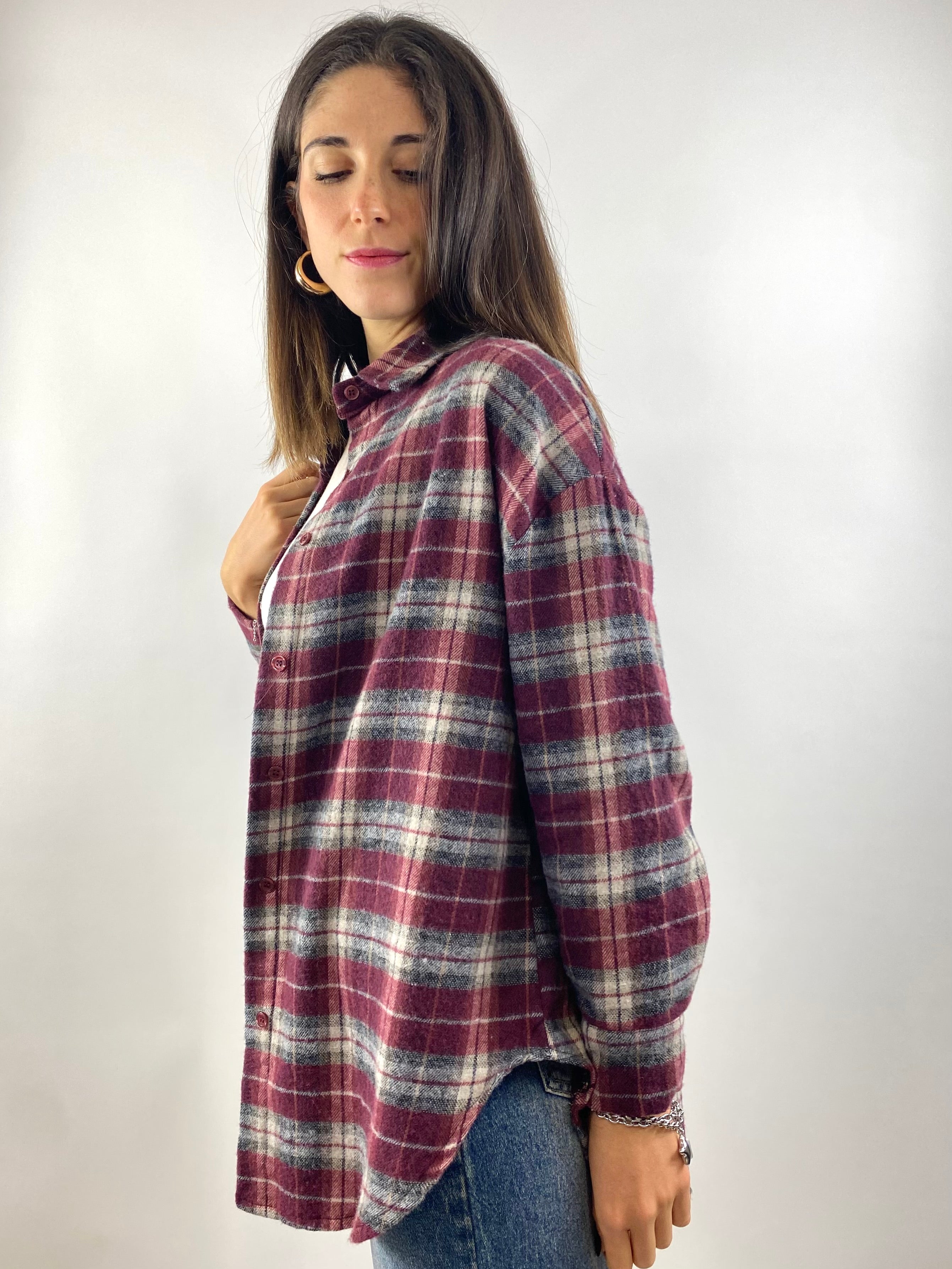 SUSY MIX CAMICIA CHECK VINO