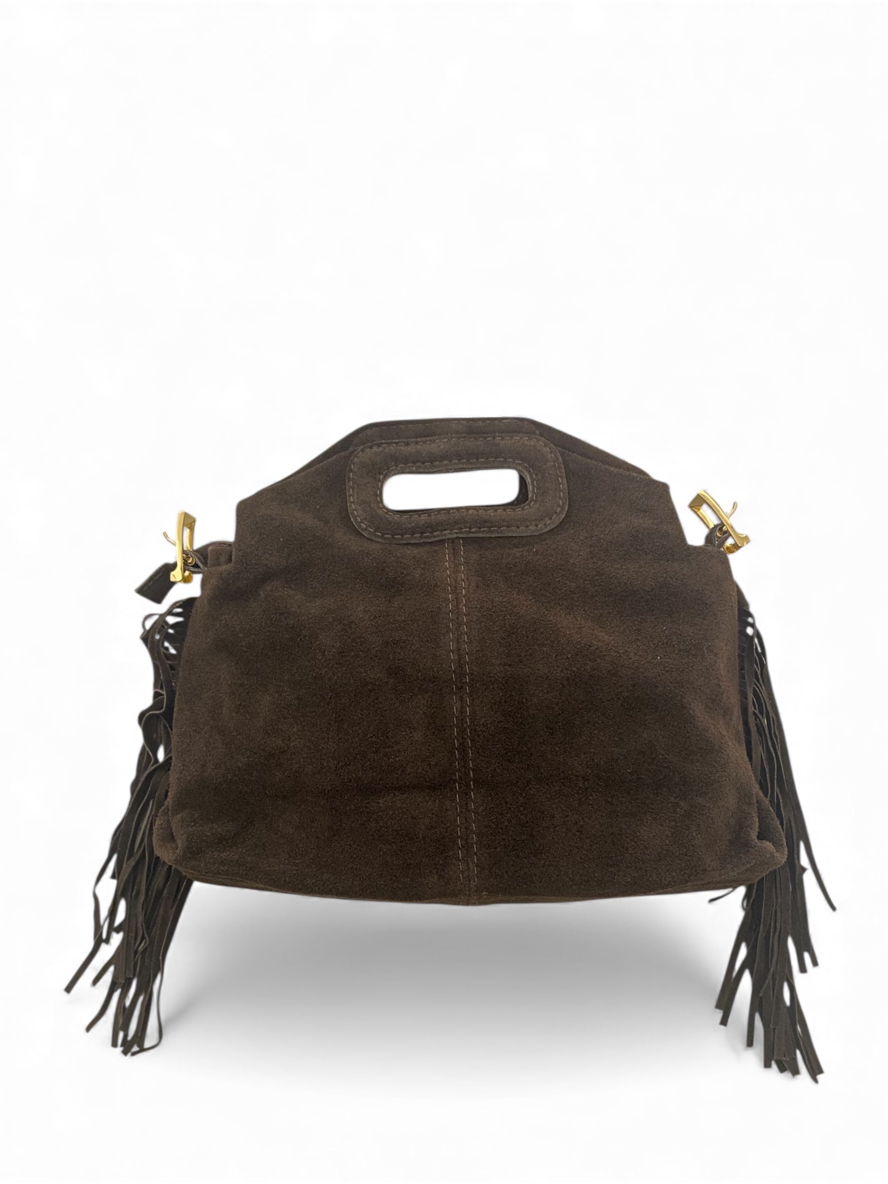 CECILE BORSA A MANO CON FRANGE MOKA