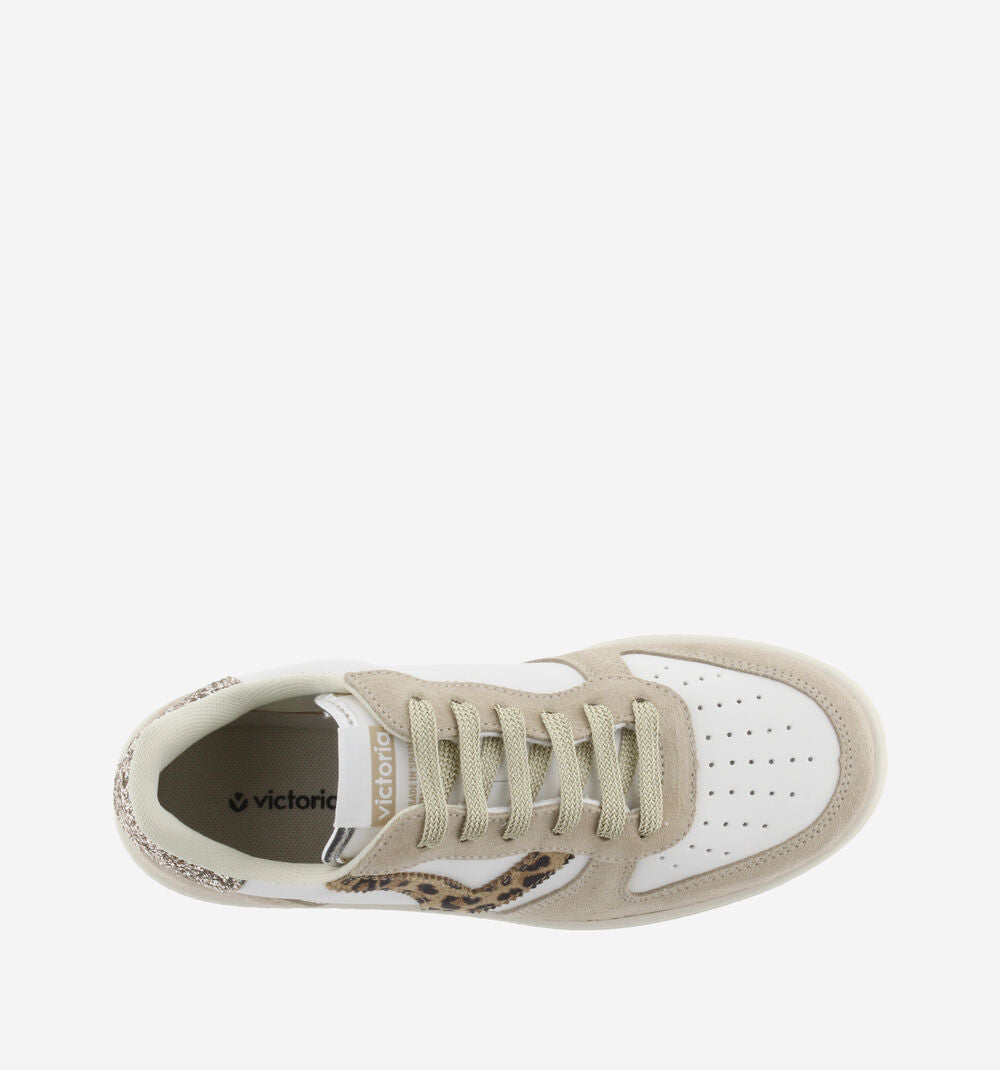 VICTORIA SNEAKERS MADRID ANIMALIER PLATINO