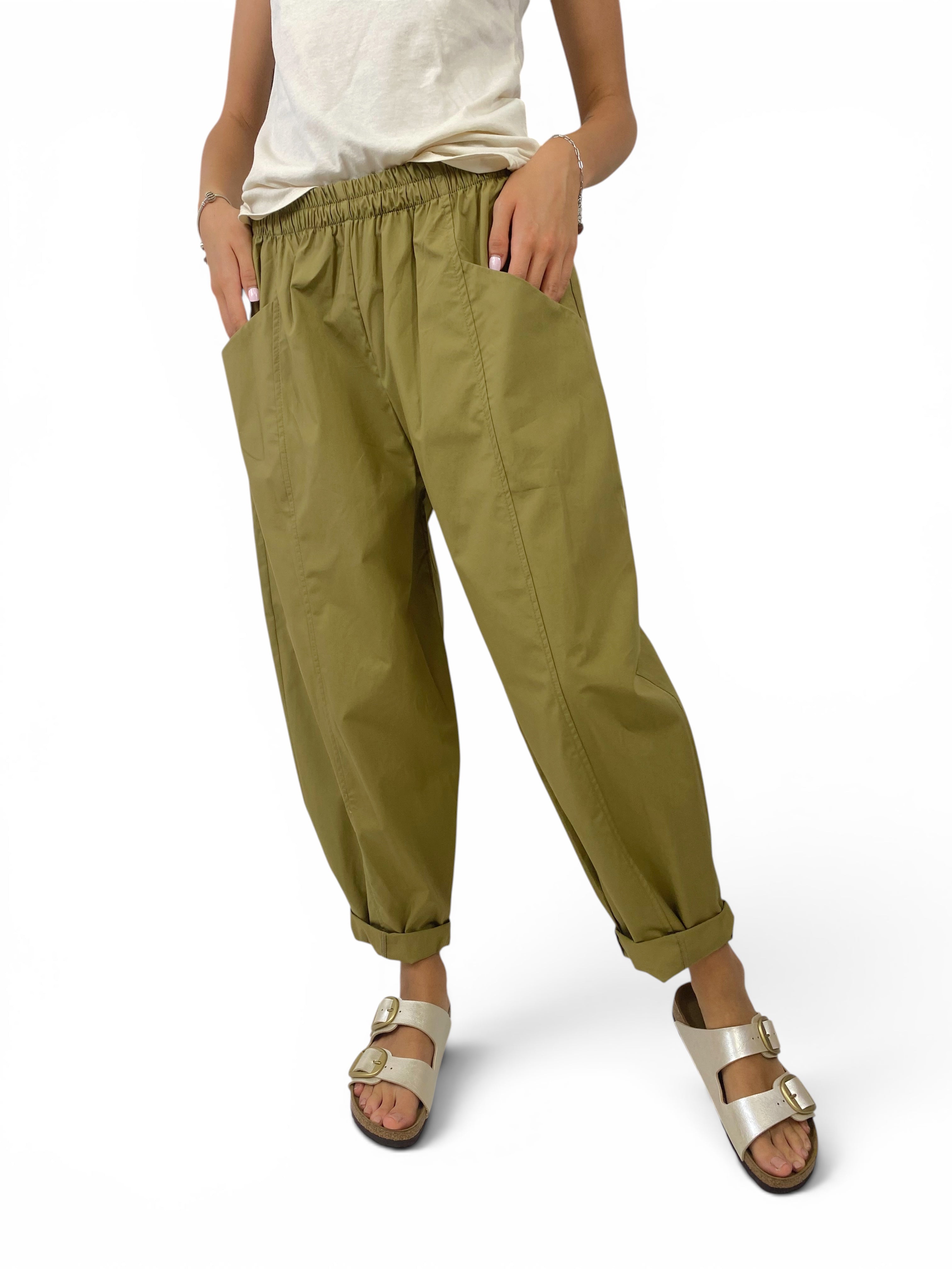 CECILE PANTALONI OLIO CHIARO