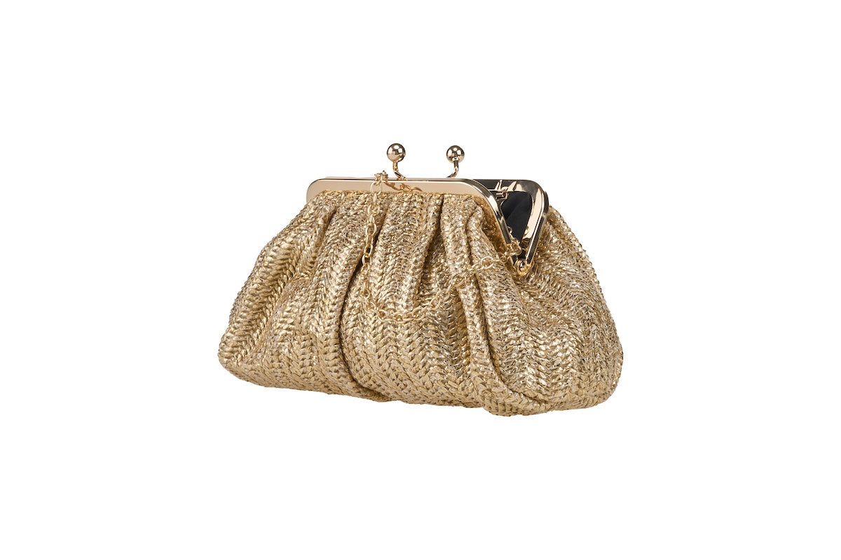 ANNA CECERE POCHETTE PASTICCINO ORO