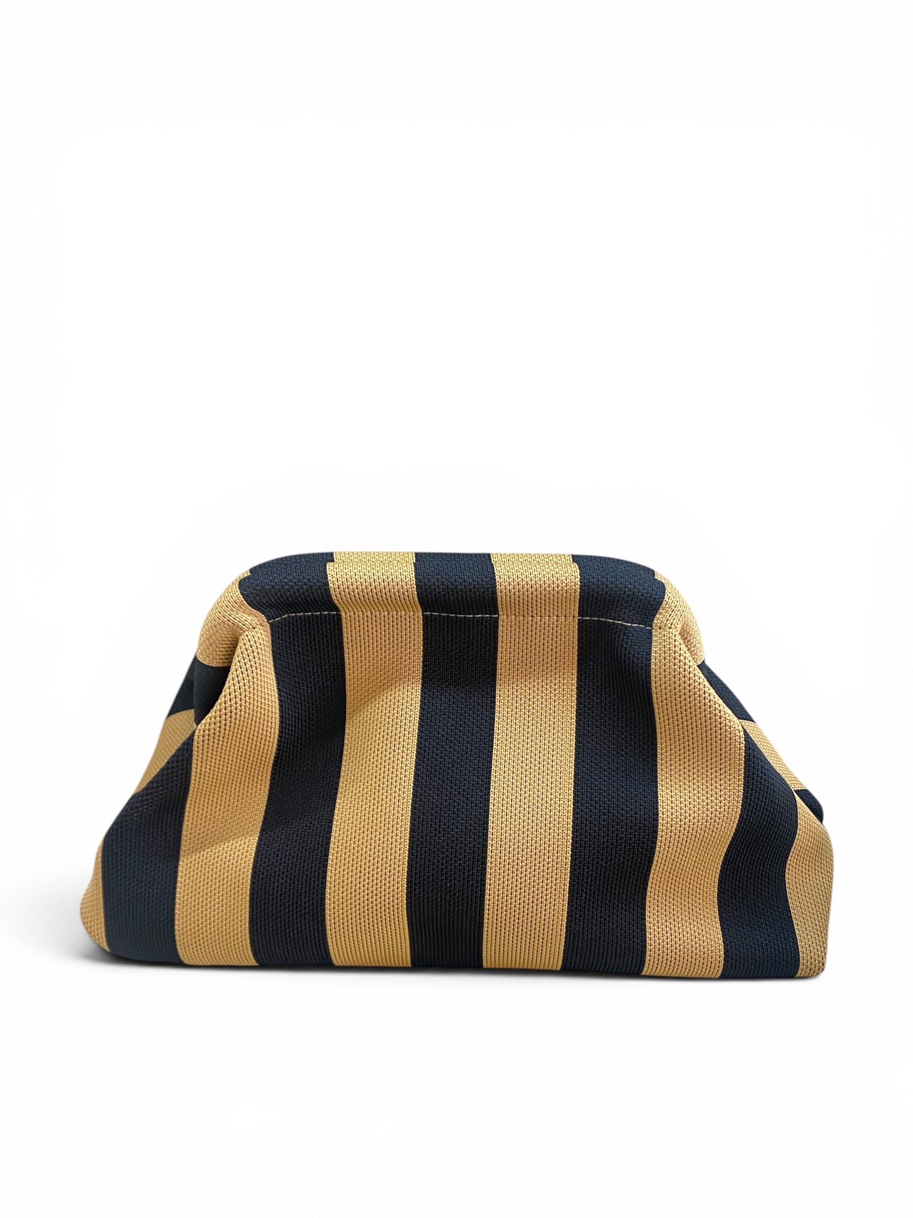 STICKY BESTIE POCHETTE RIGHE CAMEL