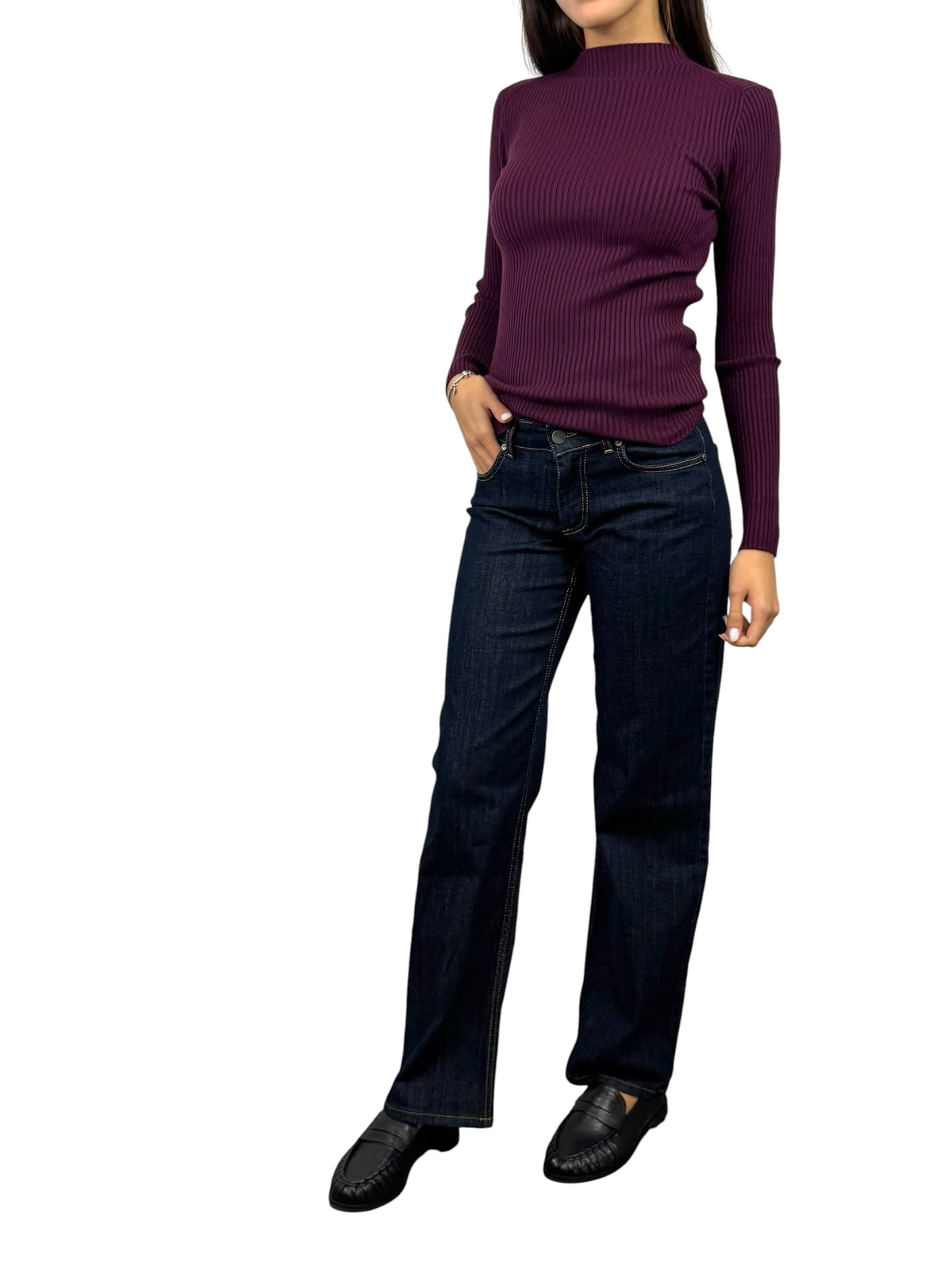SUSY MIX JEANS STRAIGHT DENIM SCURO