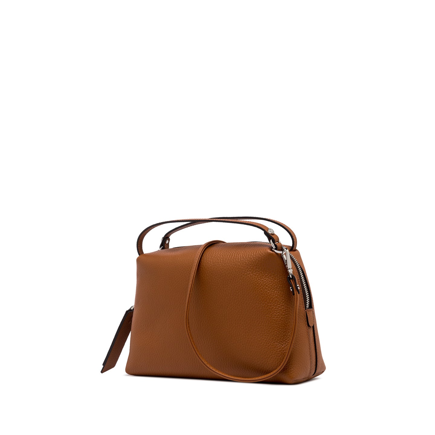 Gianni Chiarini borsa a mano con tracolla realizzata in pelle caramello