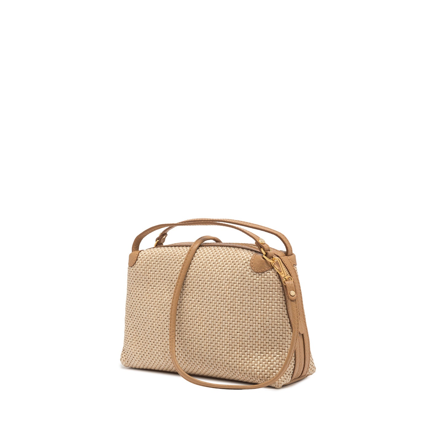 Gianni Chiarini borsa a mano con tracolla realizzata in tessuto di paglia intrecciata