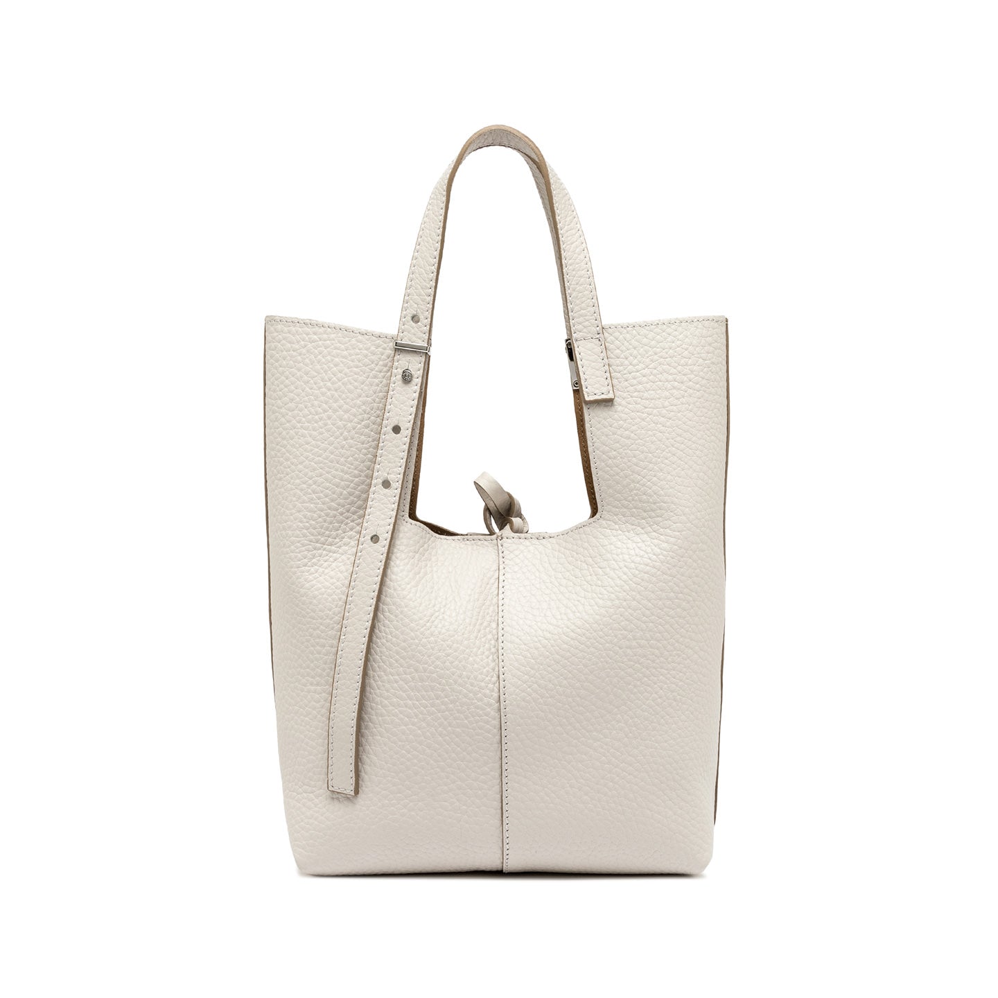 Gianni Chiarini borsa a mano in pelle martellata sabbia-nature con pochette