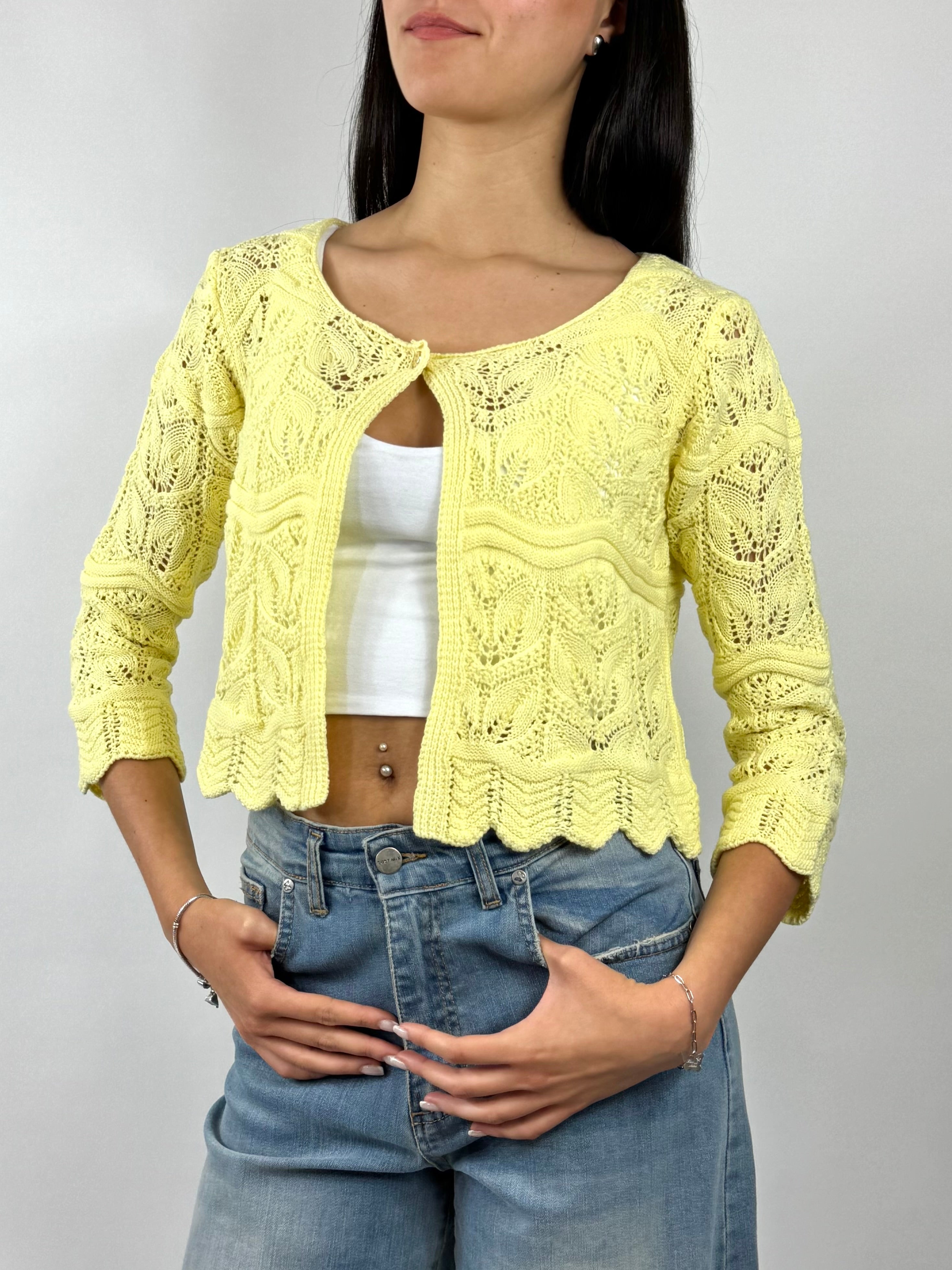 SUSYMIX CARDIGAN GIALLO
