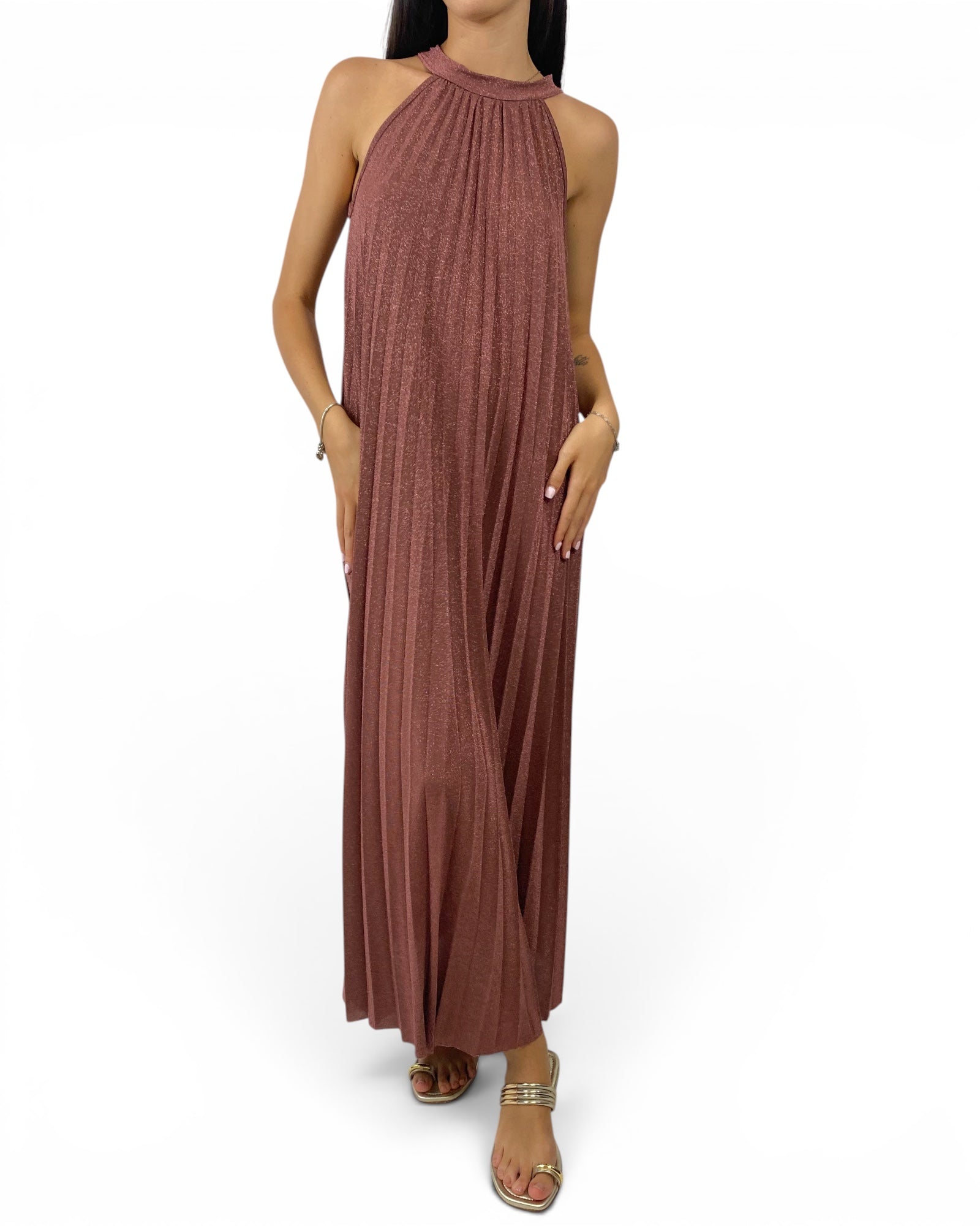 CECILE ABITO LUREX BLUSH