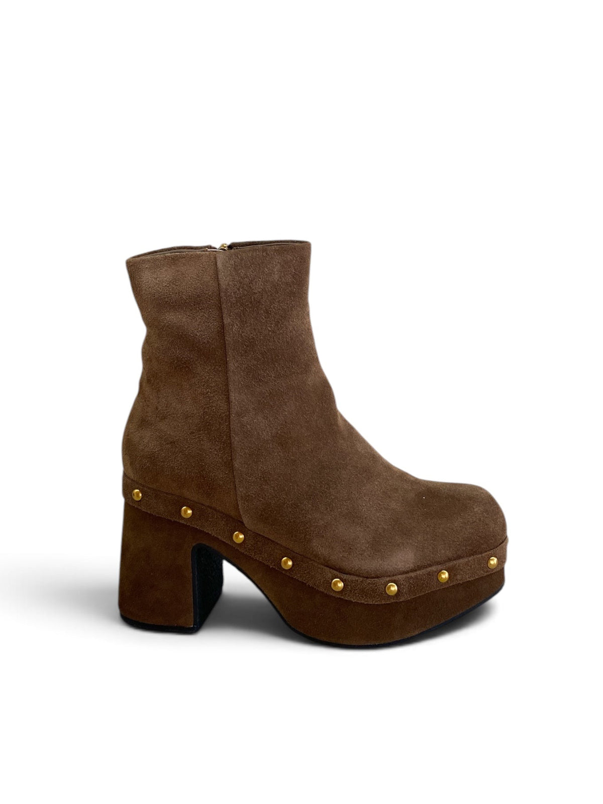 MISS OLIVIA STIVALETTO SUEDE BORCHIE