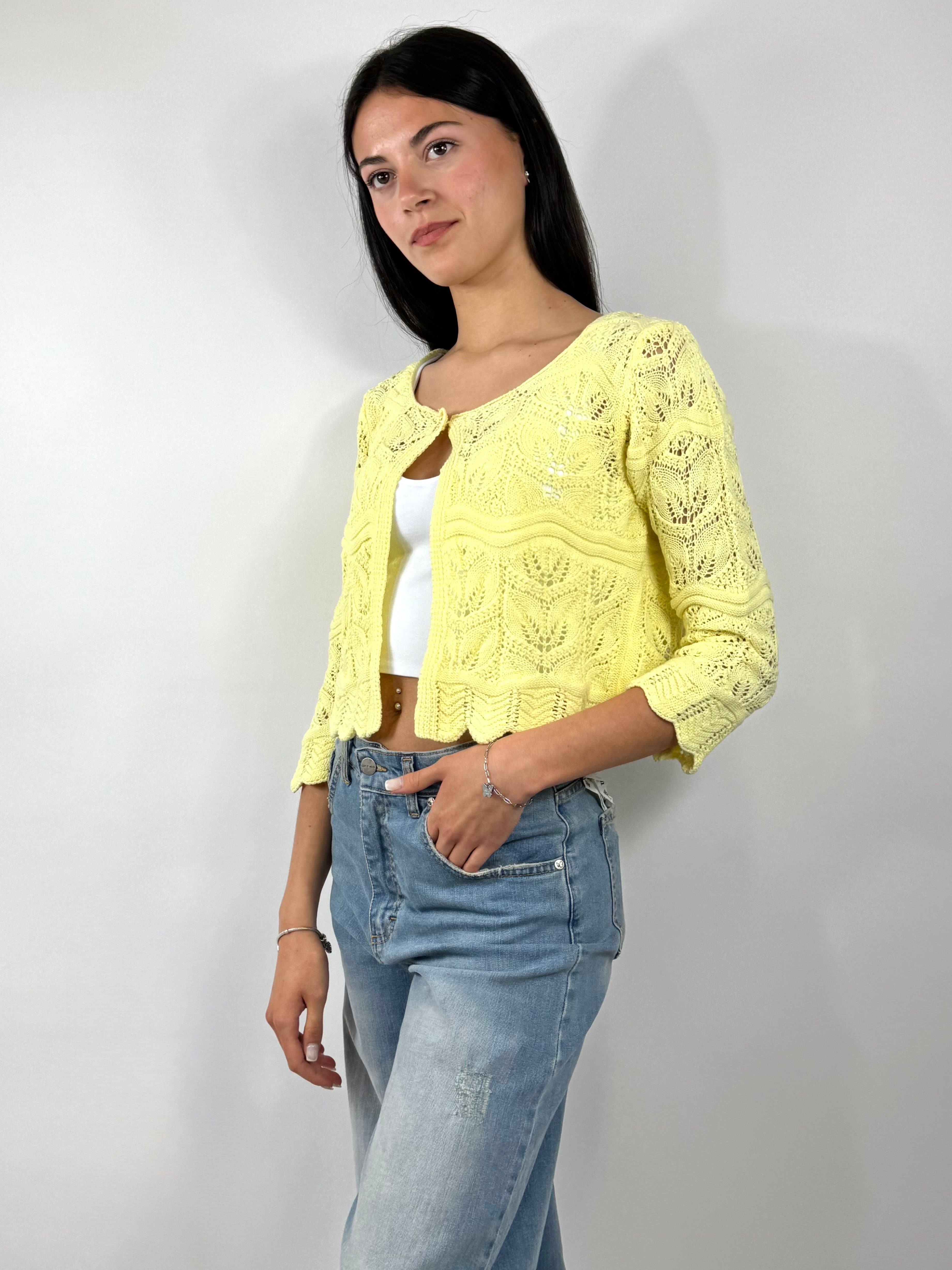 SUSYMIX CARDIGAN GIALLO