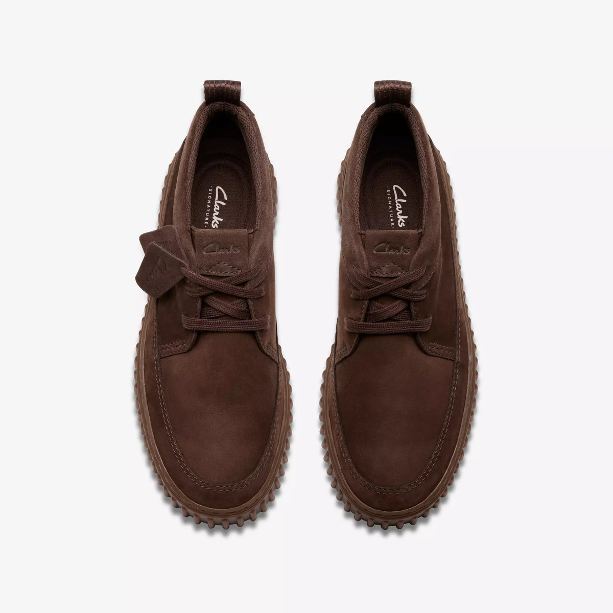 CLARKS SCARPE ALLACCIATE THORILL LACE HI MARRONE SCURO