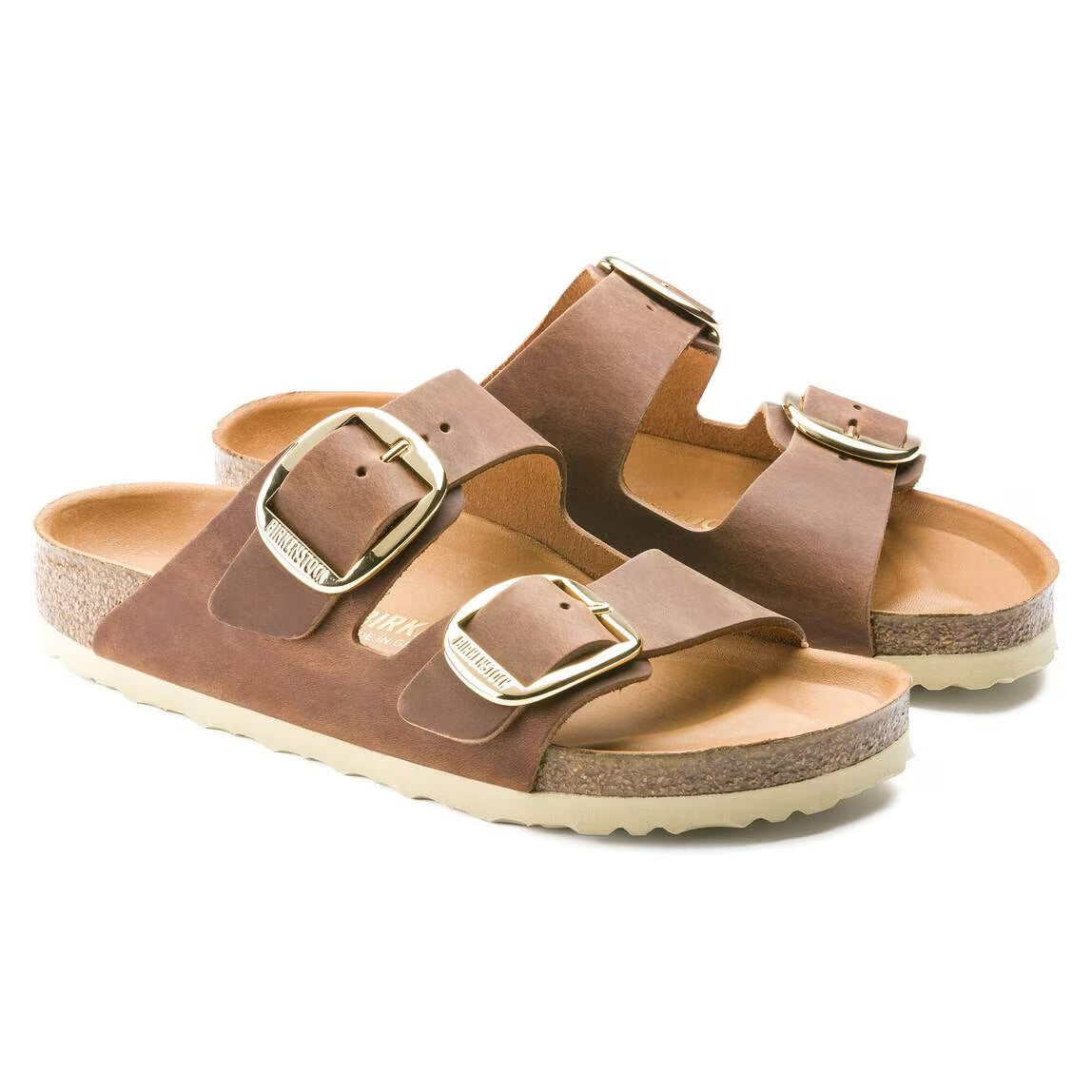 BIRKENSTOCK ARIZONA COGNAC BIG BUCKLE