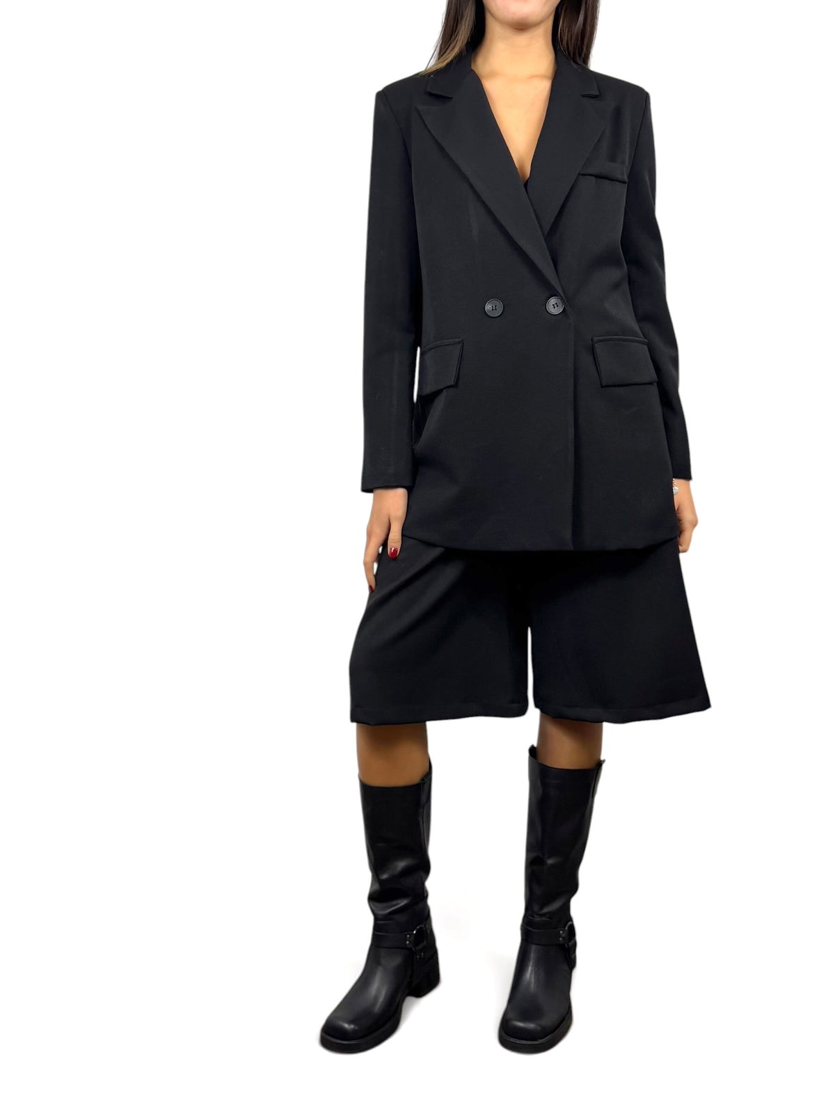 CECILE BLAZER DOPPIO PETTO NERO