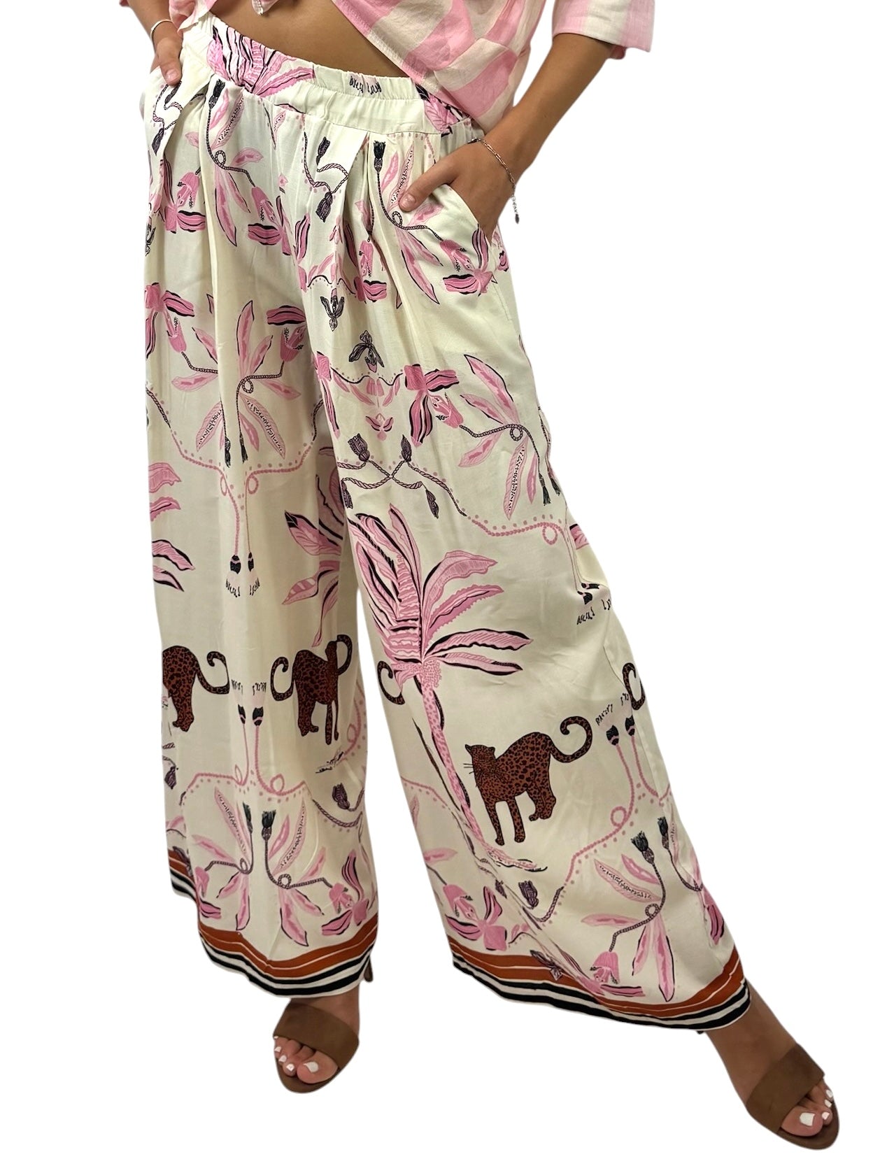 KIKISIX PANTALONE FANTASIA BURRO