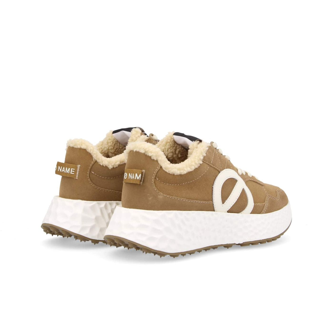 NO NAME Sneaker donna suede con inserti teddy