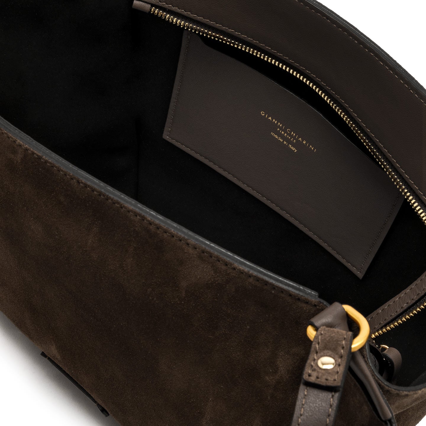 Gianni Chiarini Borsa a spalla scamosciata bloom moka