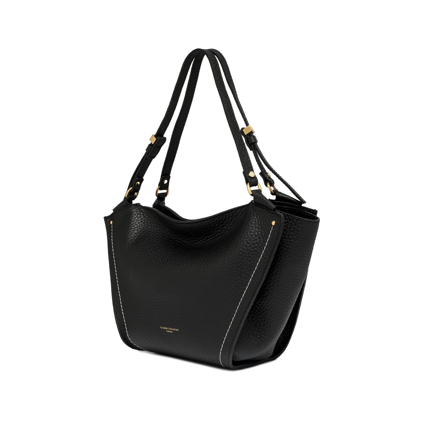 Gianni Chiarini Borsa a spalla in pelle bloom Nero