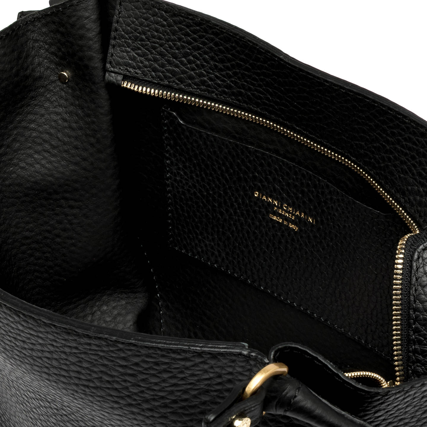 Gianni Chiarini Borsa a spalla in pelle bloom Nero