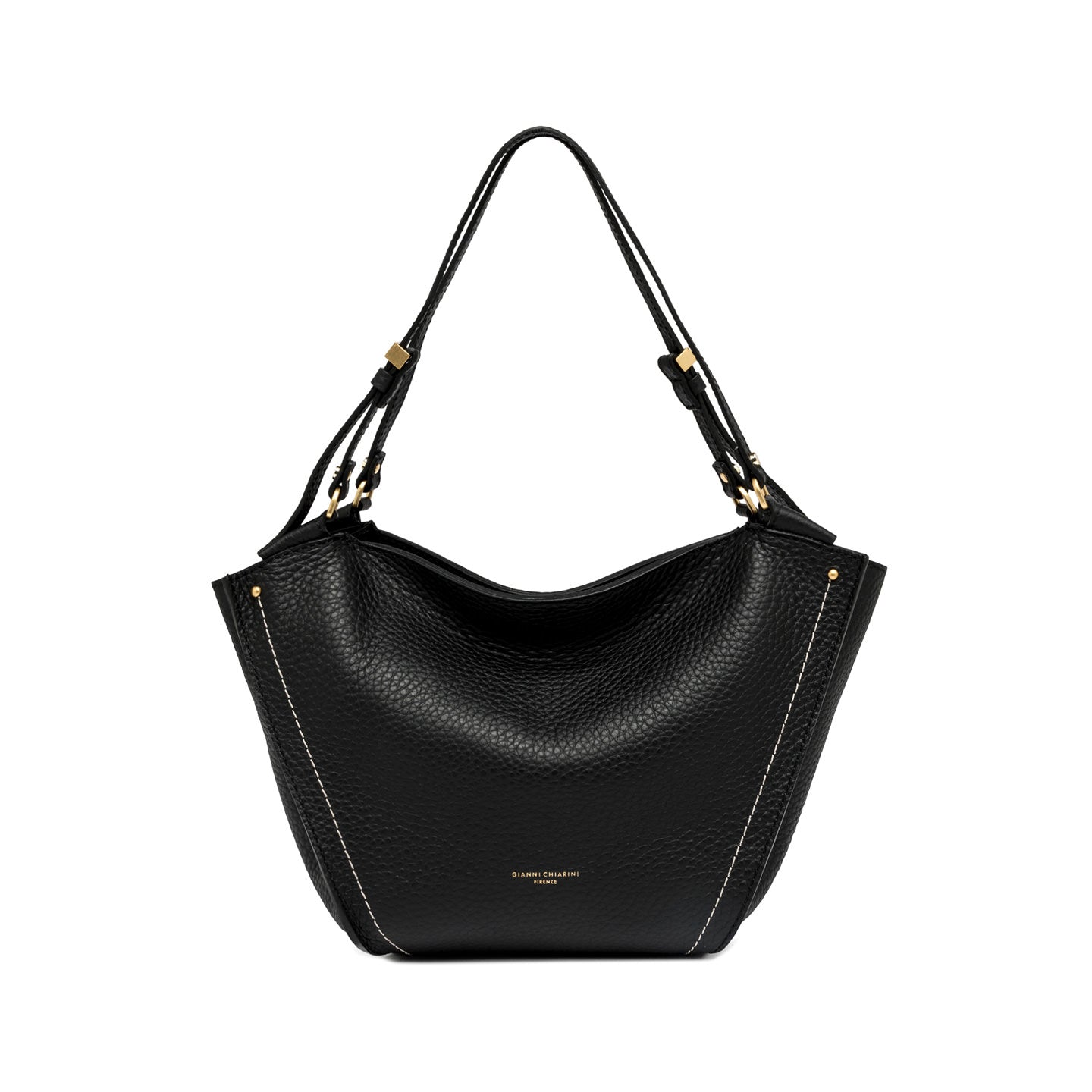 Gianni Chiarini Borsa a spalla in pelle bloom Nero