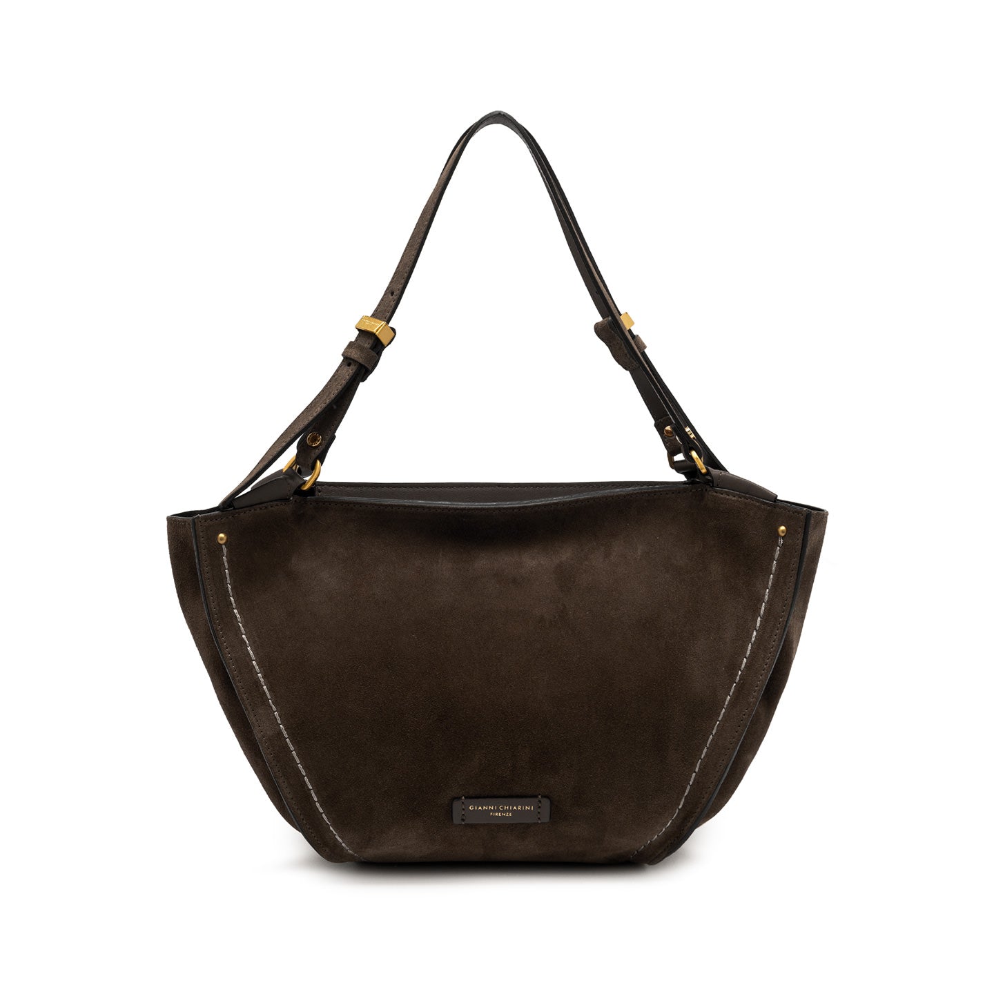 Gianni Chiarini Borsa a spalla scamosciata bloom moka