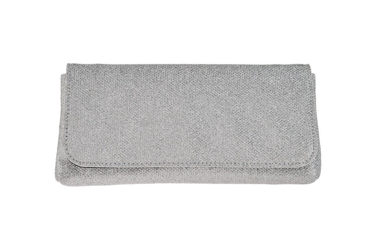 ANNA CECERE POCHETTE LUREX ARGENTO