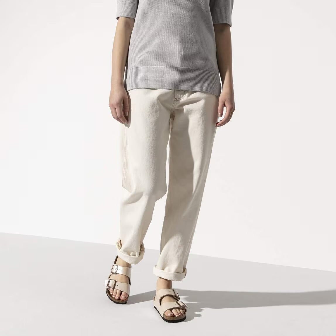 BIRKENSTOCK ARIZONA GRACEFUL PEARL WHITE