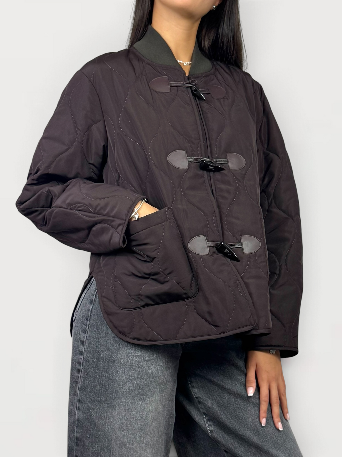 SUSY MIX BOMBER TRAPUNTATO ALAMARI MORO