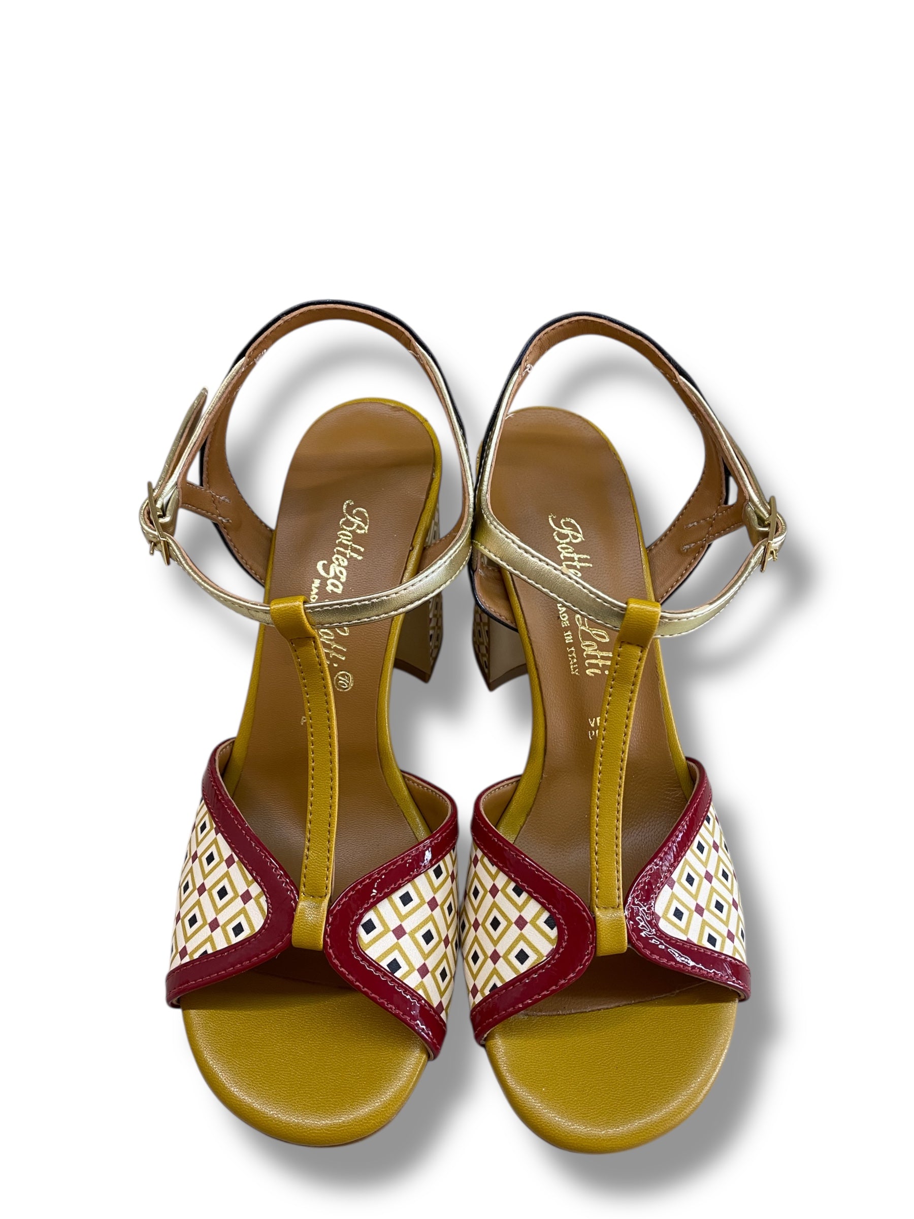 BOTTEGA LOTTI SANDALO FANTASIA ROMBI