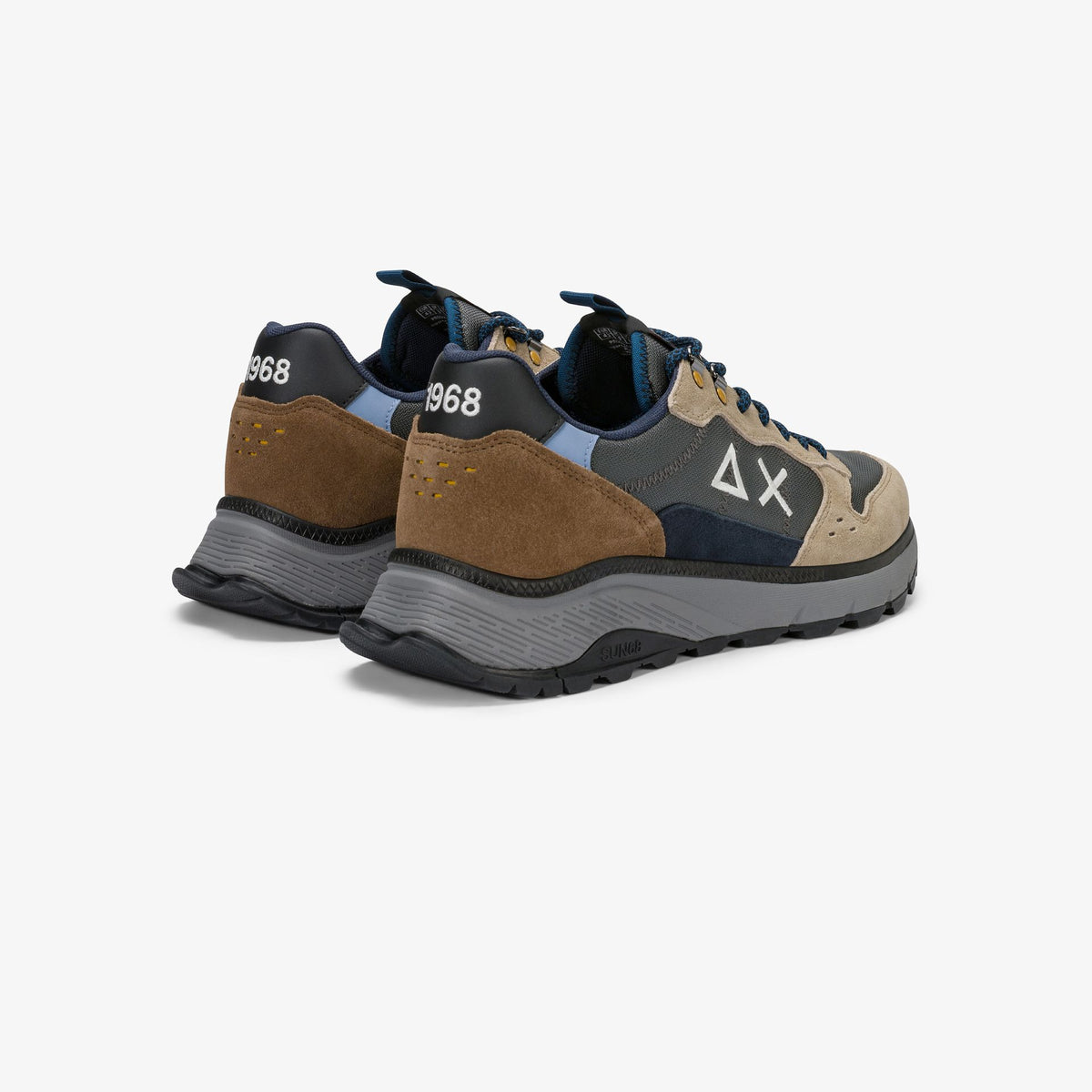 SUN68 SNEAKERS UOMO FIRE & CAMPING BEIGE SCURO