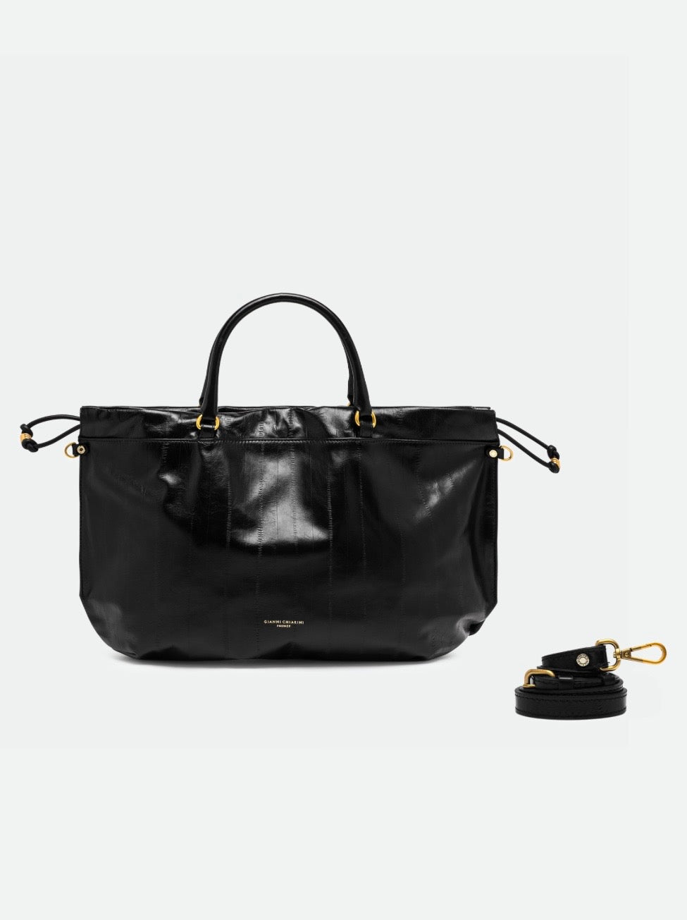 GIANNI CHIARINI BORSA MORGANA IN PELLE NERA