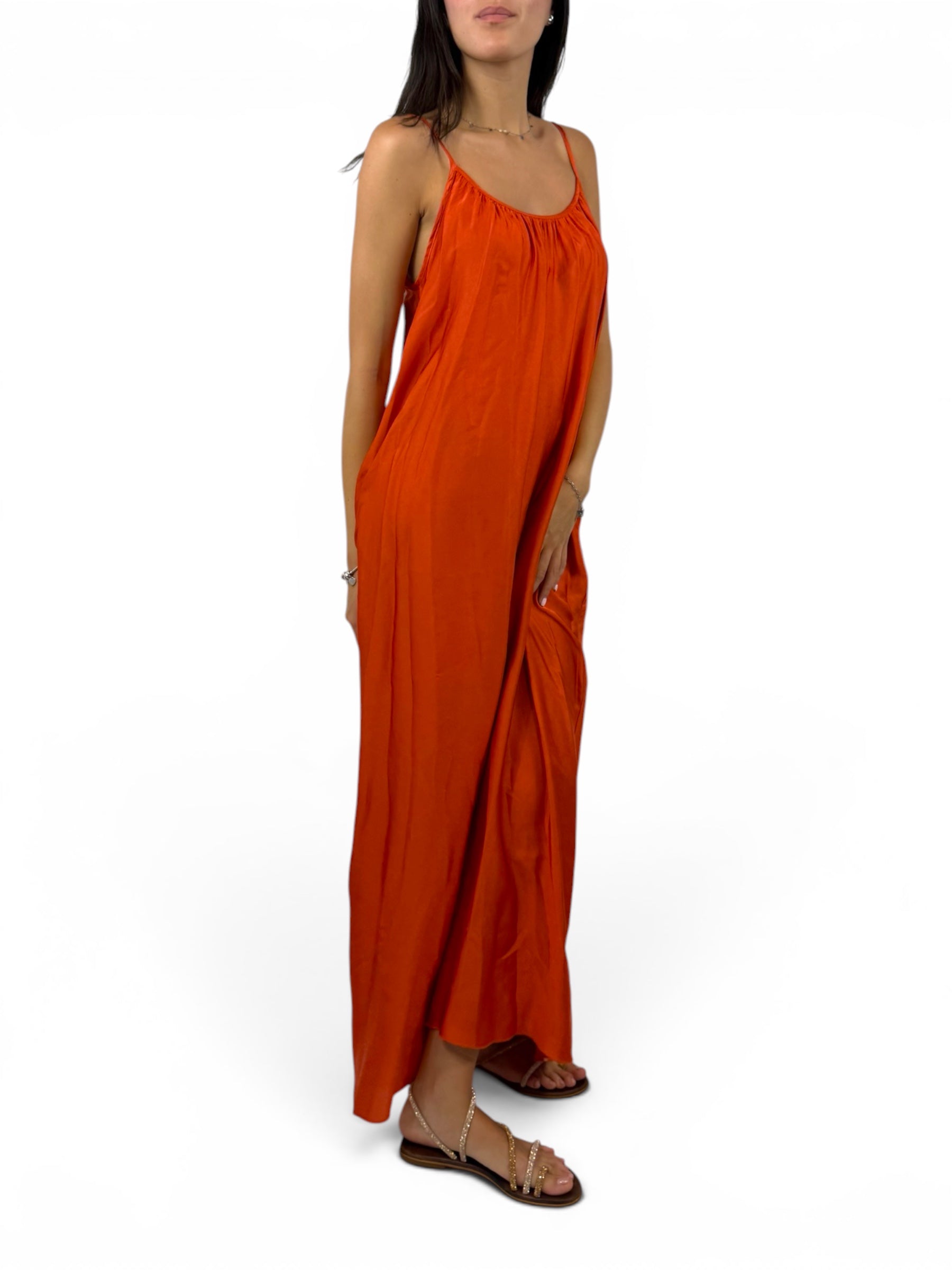 SUSY MIX ABITO RASO INCRESPATO ARANCIO