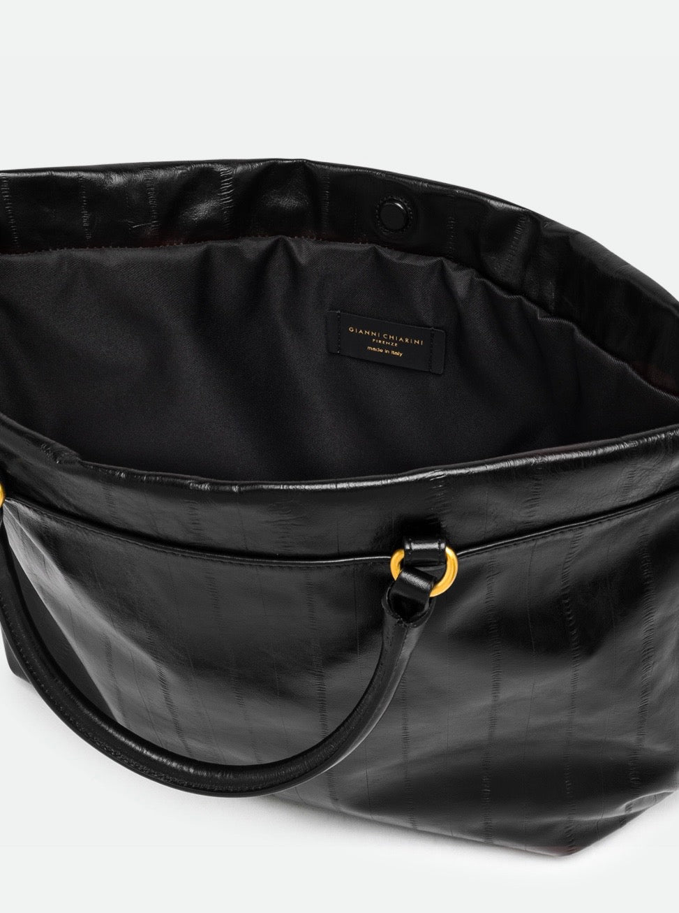 GIANNI CHIARINI BORSA MORGANA IN PELLE NERA