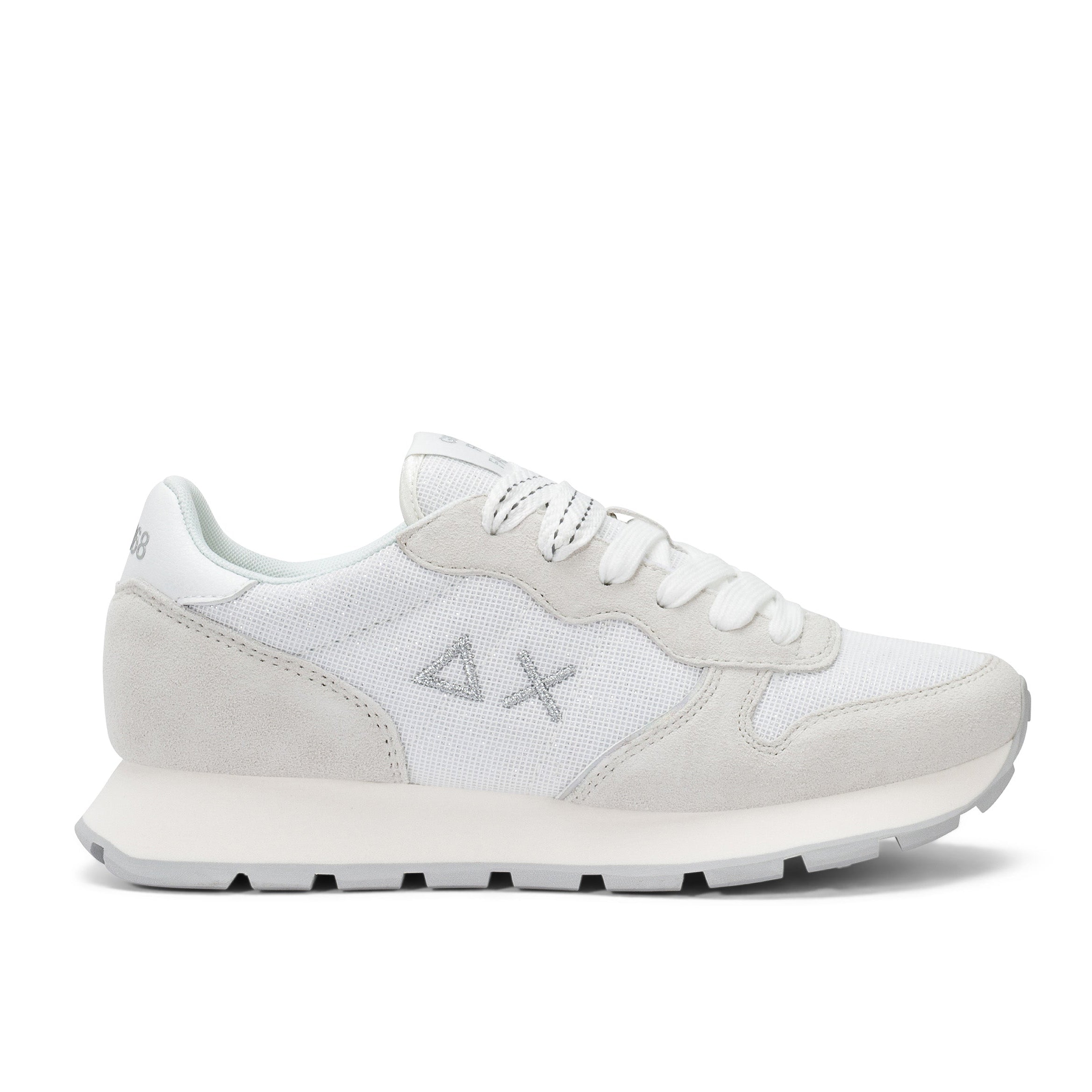 SUN68 SNEAKERS ALLY GLITTER BIANCO