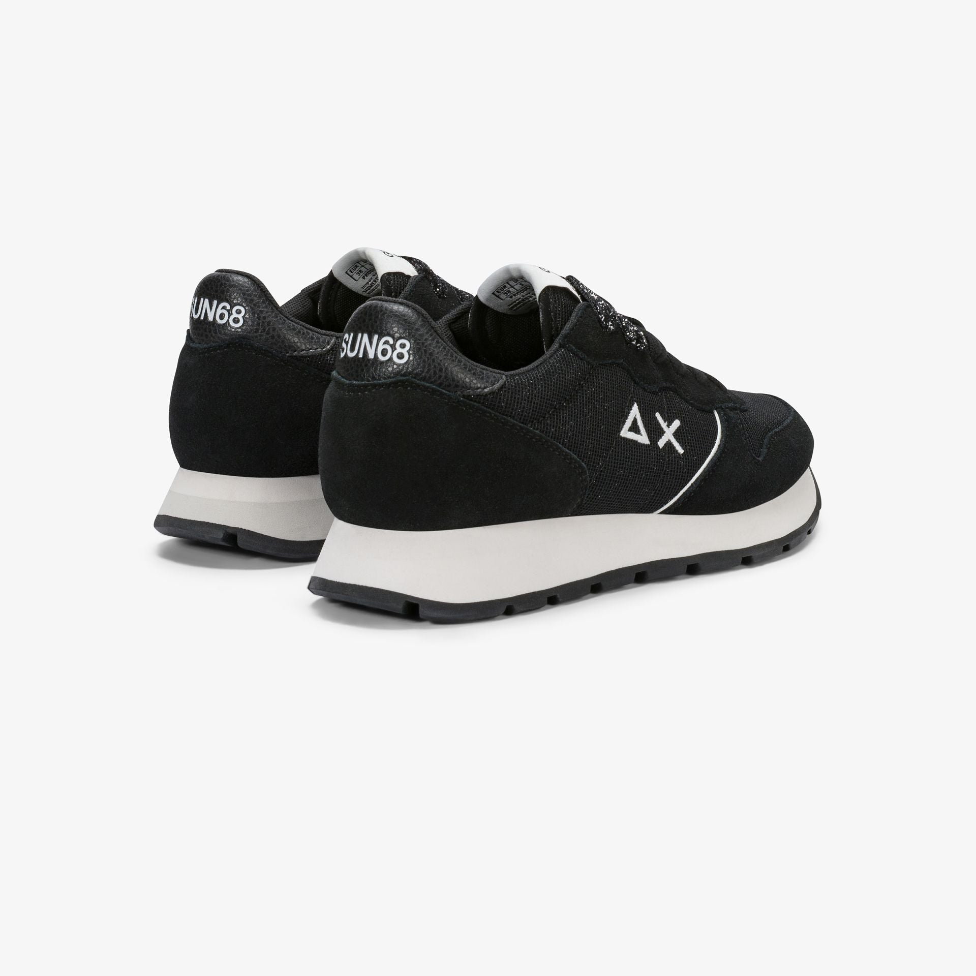 SUN68 SNEAKERS DONNA ALLY GLITTER NERO