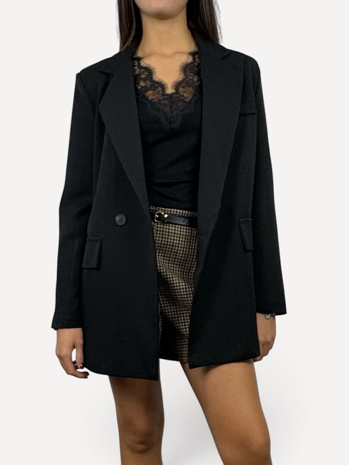 CECILE BLAZER DOPPIO PETTO NERO