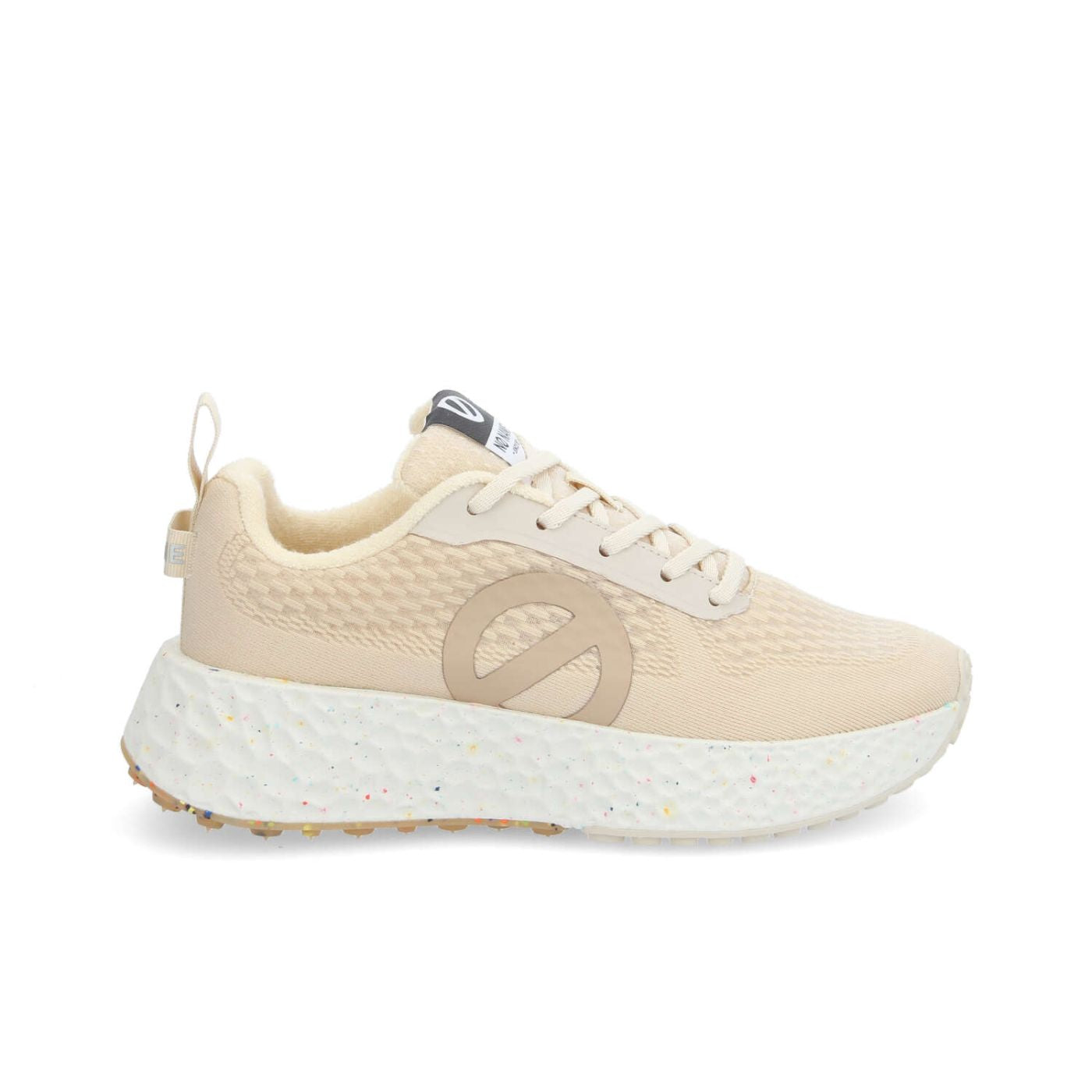 NO NAME sneaker donna in tessuto tecnico mandorla
