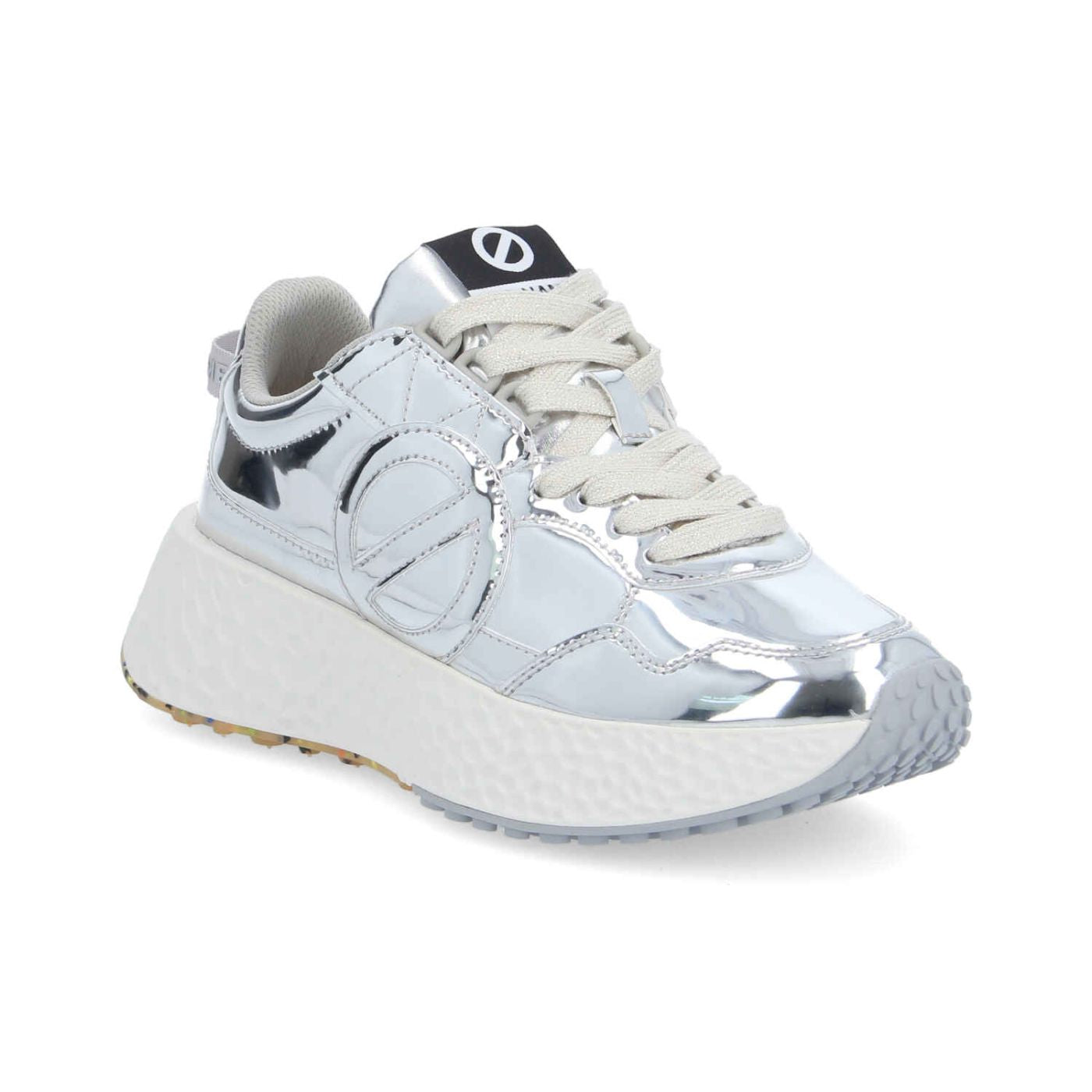 NO NAME Sneaker donna in materiale specchiato